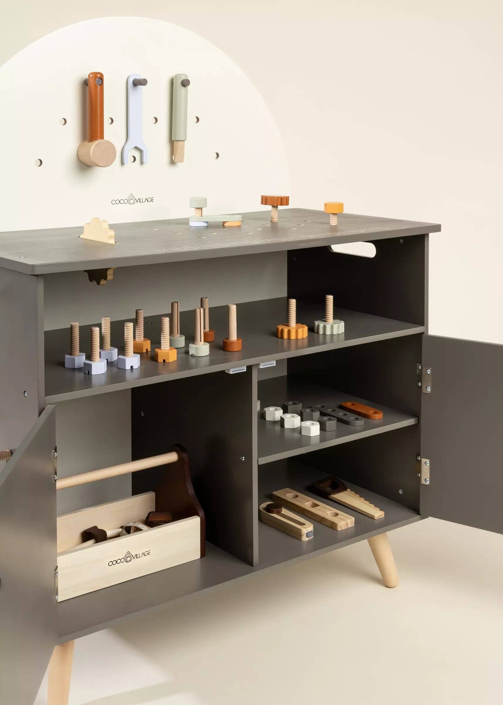 Wooden Workbench Playset