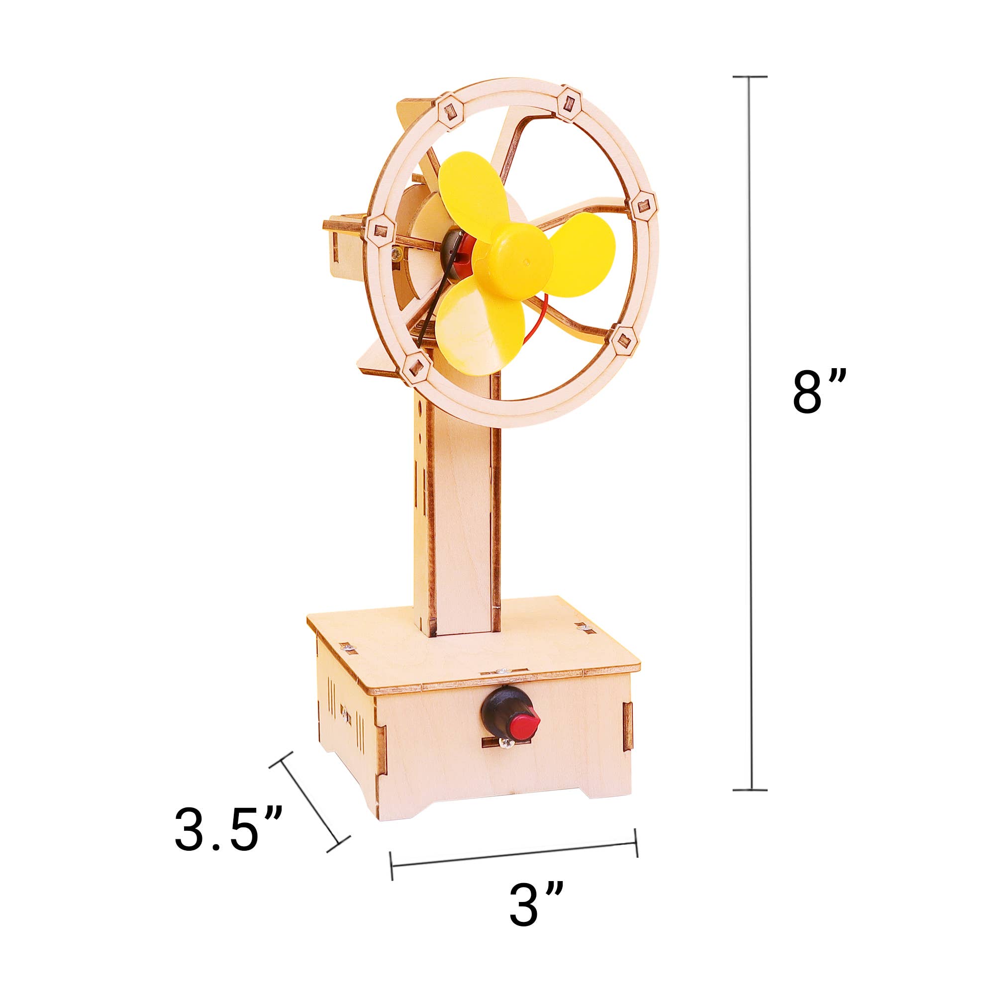 Variable Speed Oscillating Fan DIY Kit, STEM Toy, Craft Kit