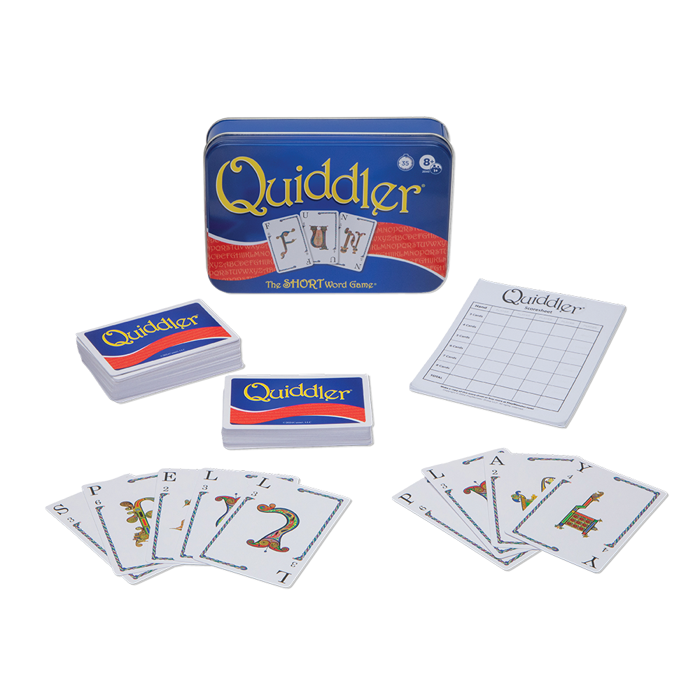 Quiddler Collectible Tin – The SHORT Word Game
