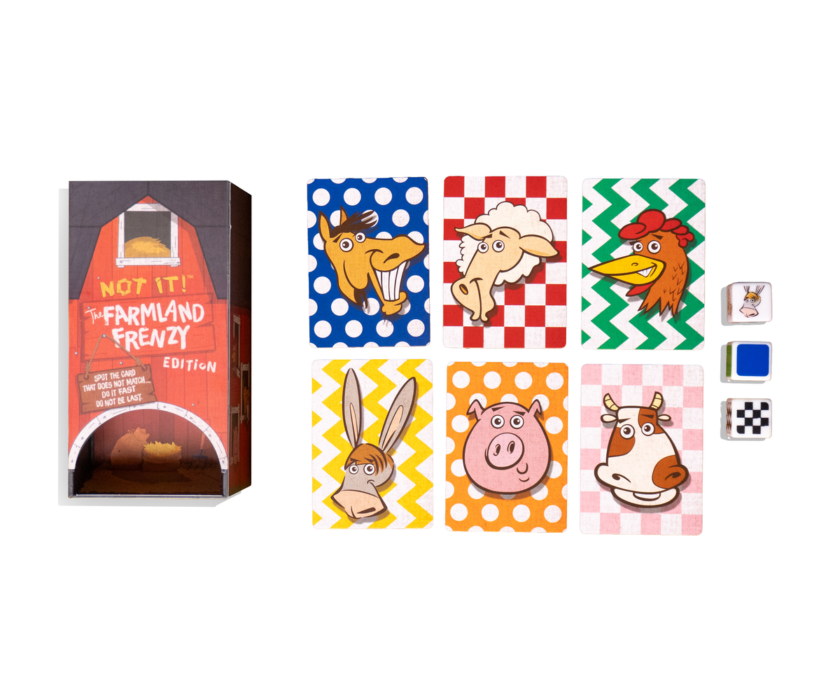 Not It! Farmland Frenzy - Pigs, Cows, Horses, & Chickens