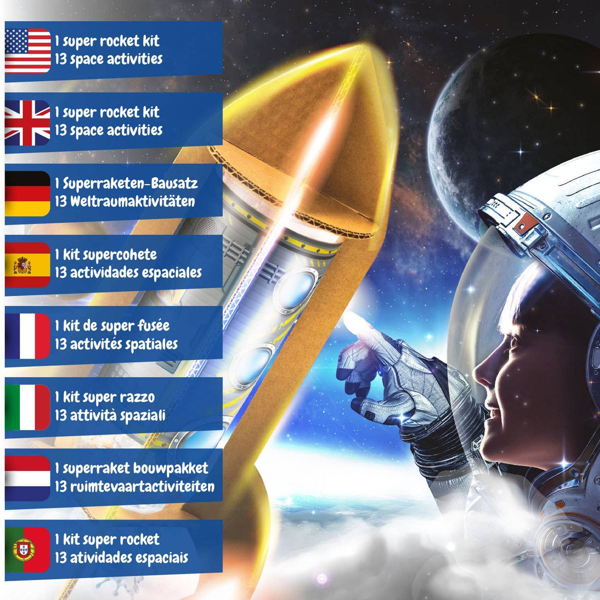 Super Rocket NASA Educational Toy (7 Languages)