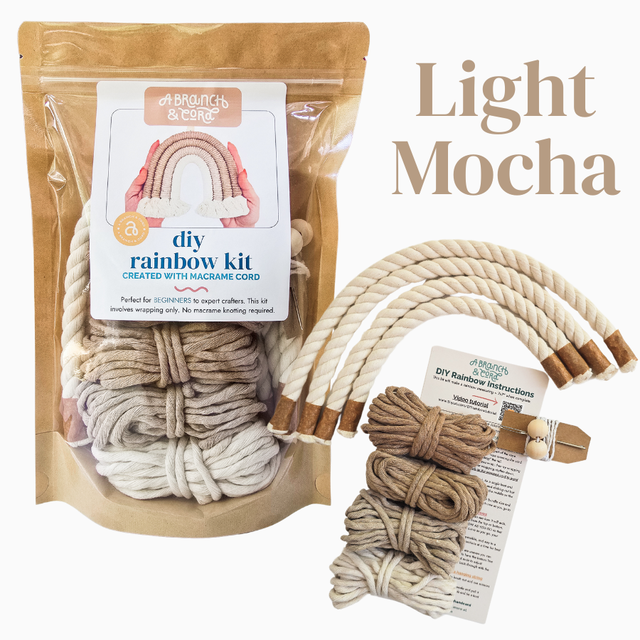 DIY Macrame Rainbow Kit – Fun, Giftable Craft for All Ages