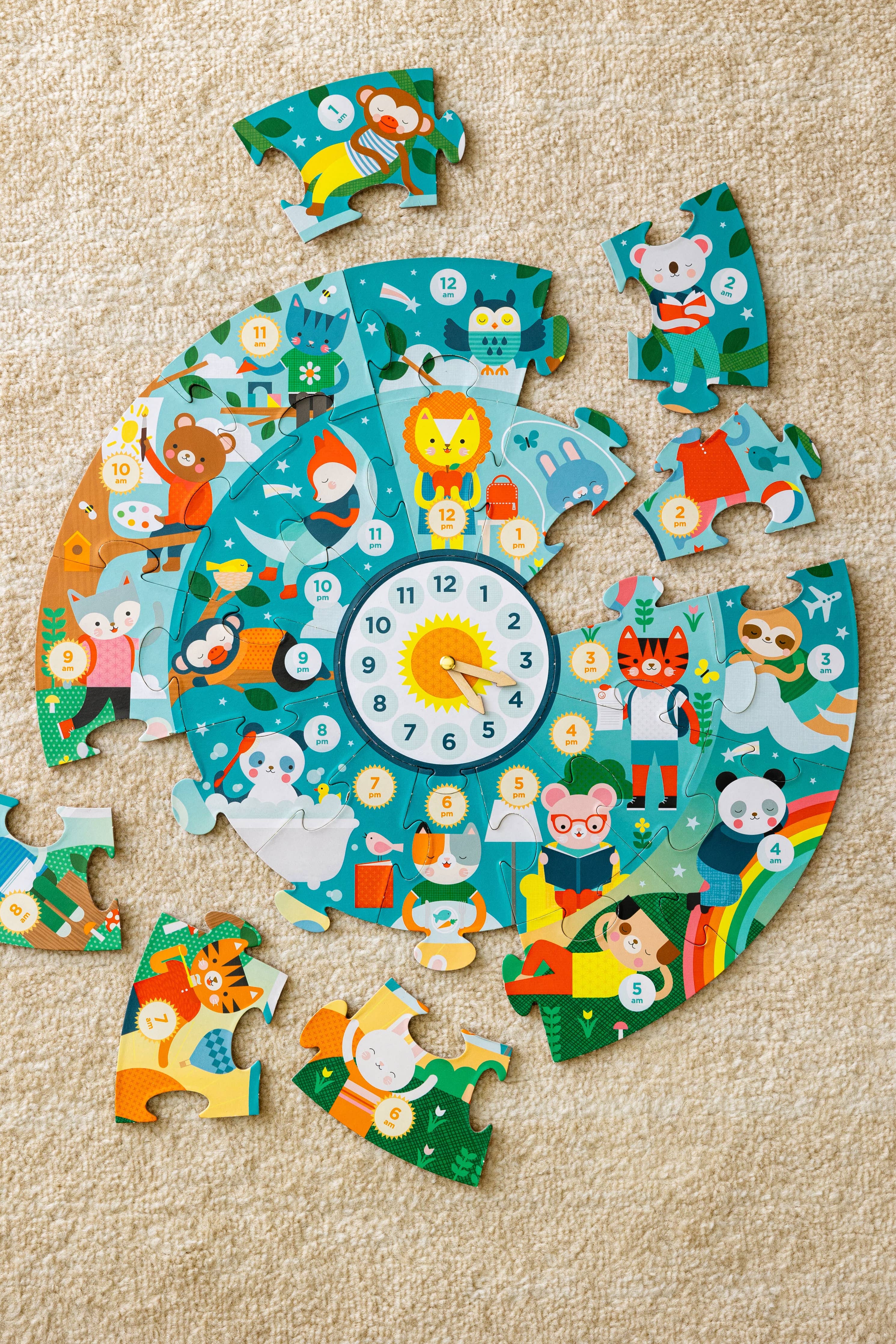 Telling the Time Floor Puzzle