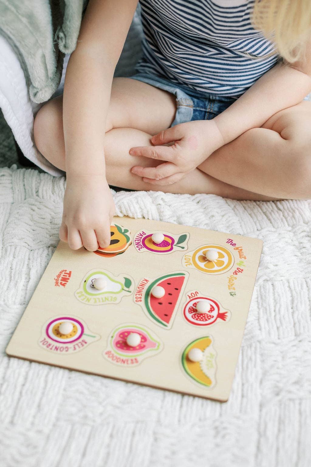 Fruit of the Spirit Wood Puzzle with Scripture