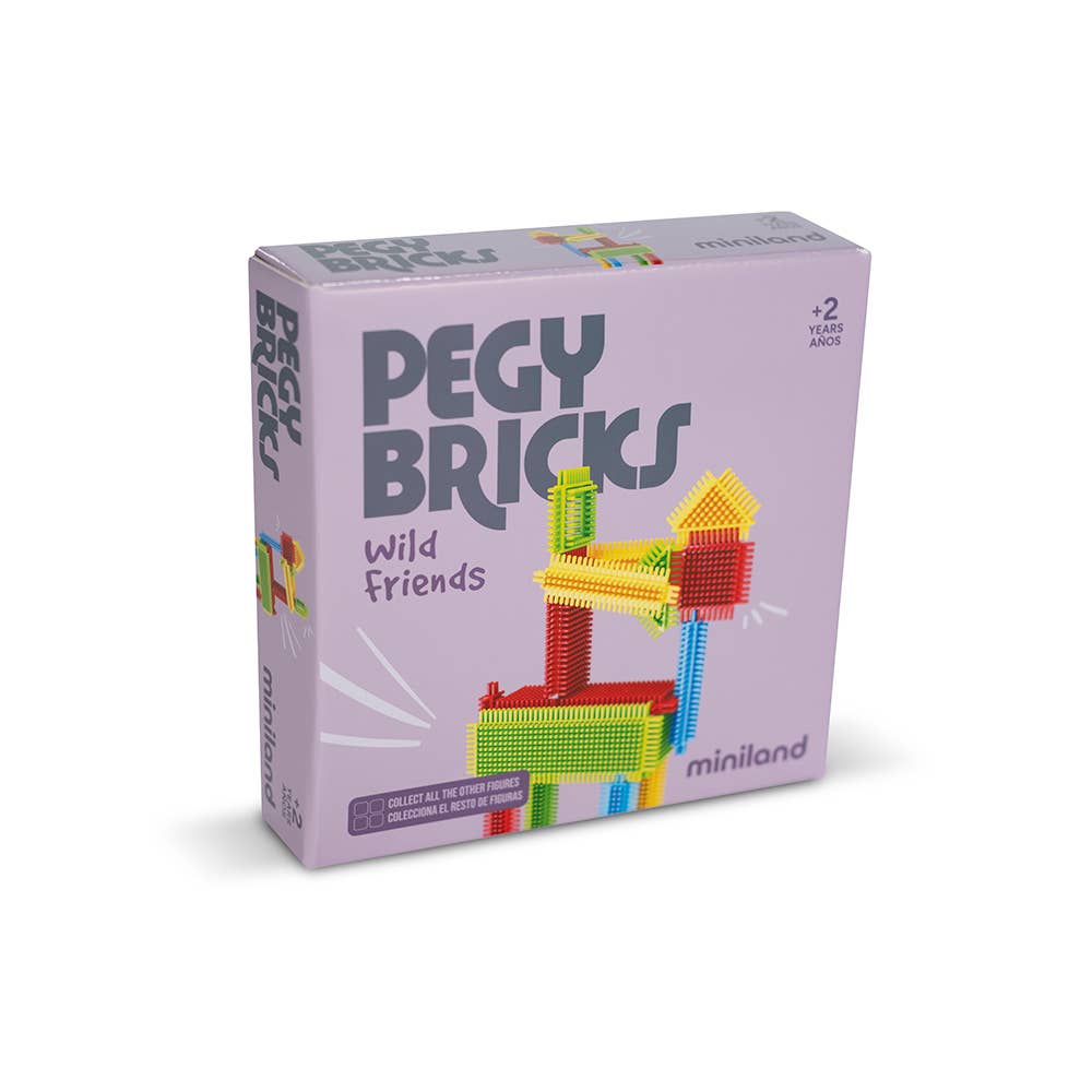 Pegy Bricks Interlocking Building Set: WILD FRIENDS