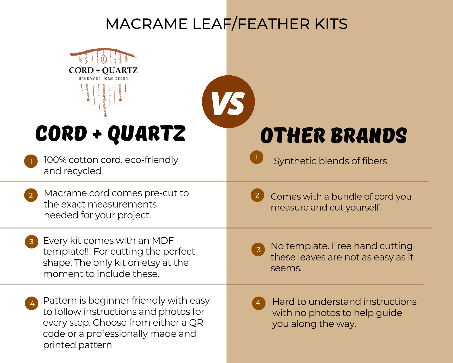 Macrame DIY leaf kit. Perfect for resell.