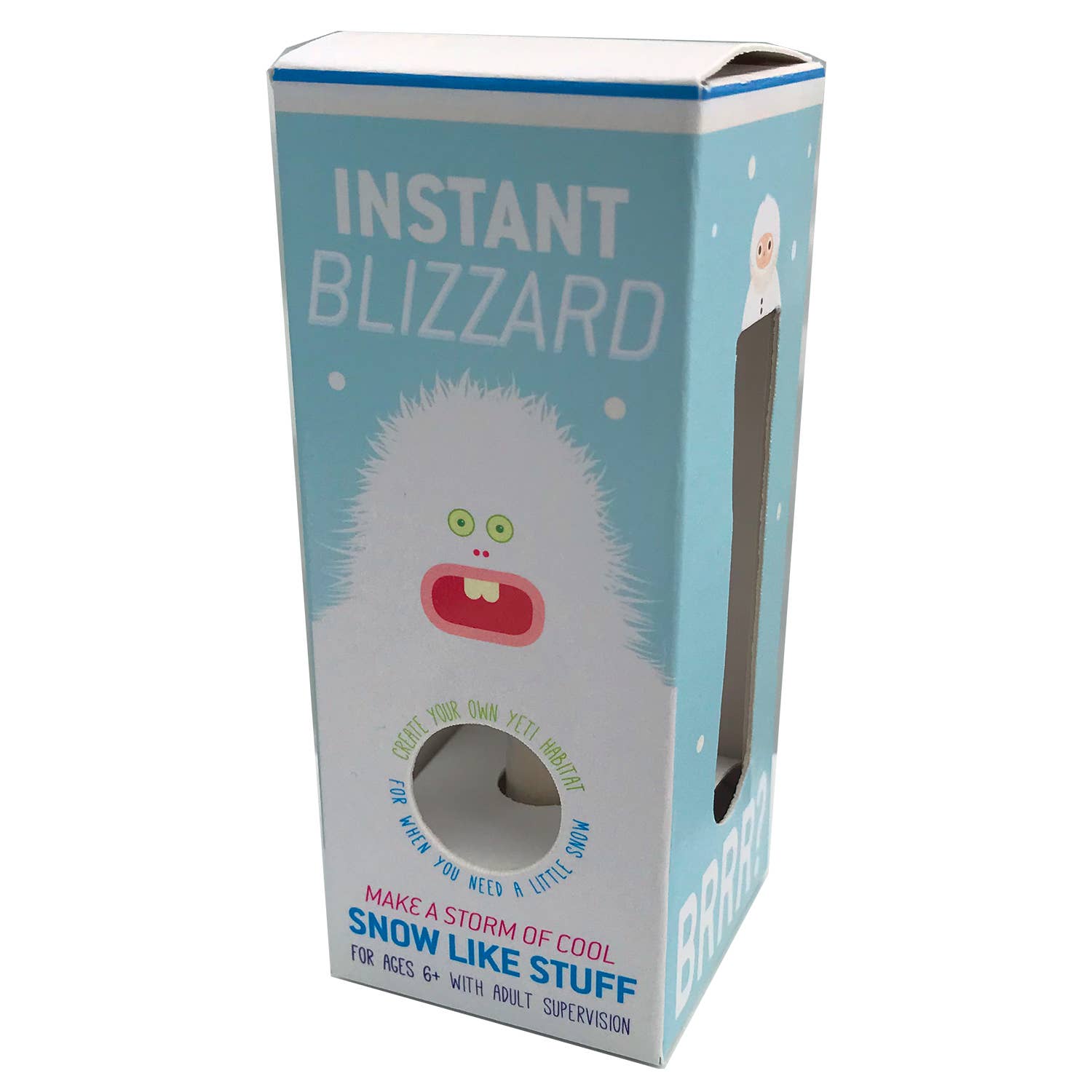 Instant Blizzard:
instant snow kit Holiday activity