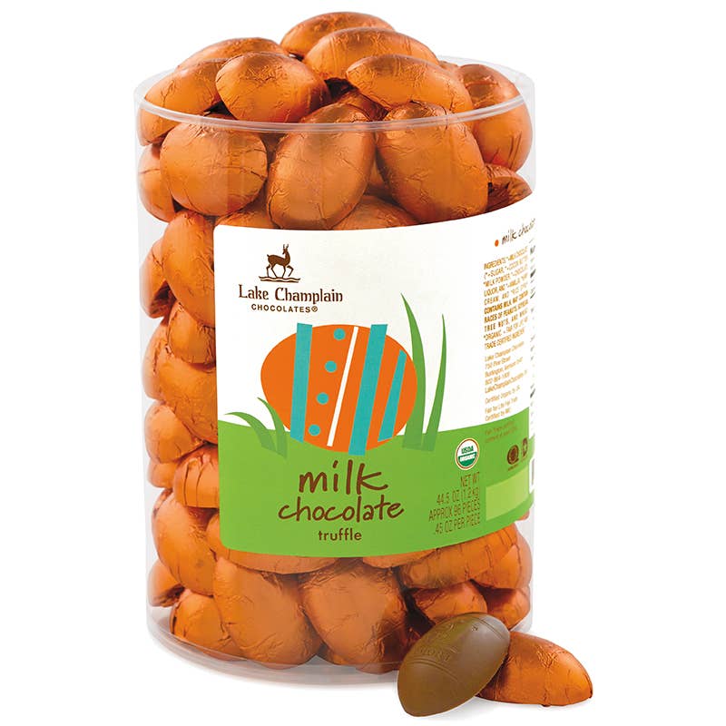 Easter Egg Dispenser, Milk Chocolate Truffle, Organic