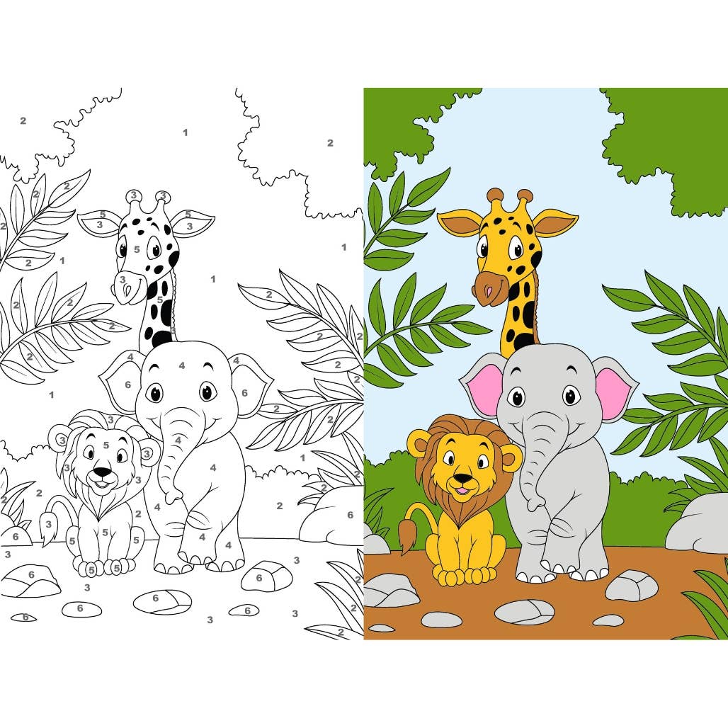 Canvas Paint Set, Safari , 7.5 x 11.4 x 0.6in