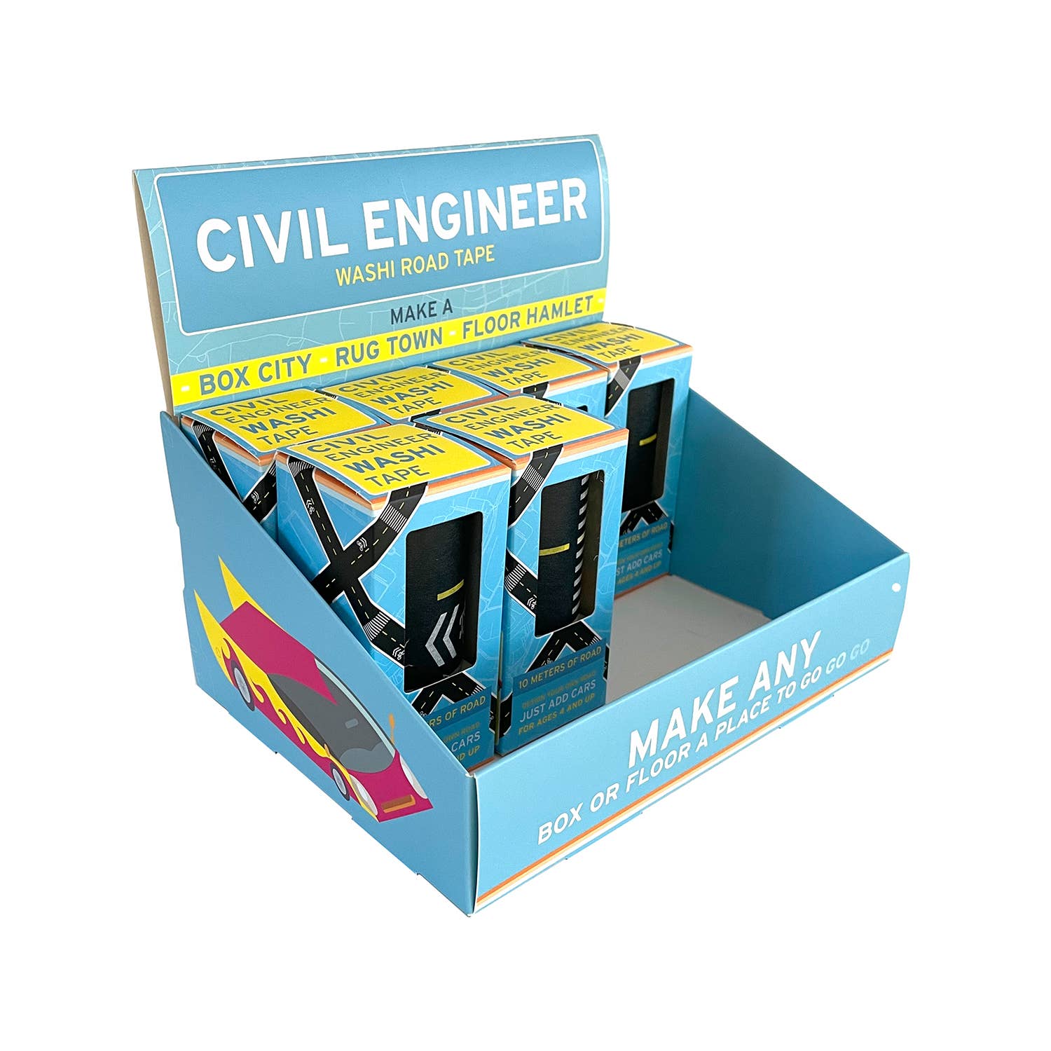 Civil Engineer Washi Tape | Pretend Play Road Tape