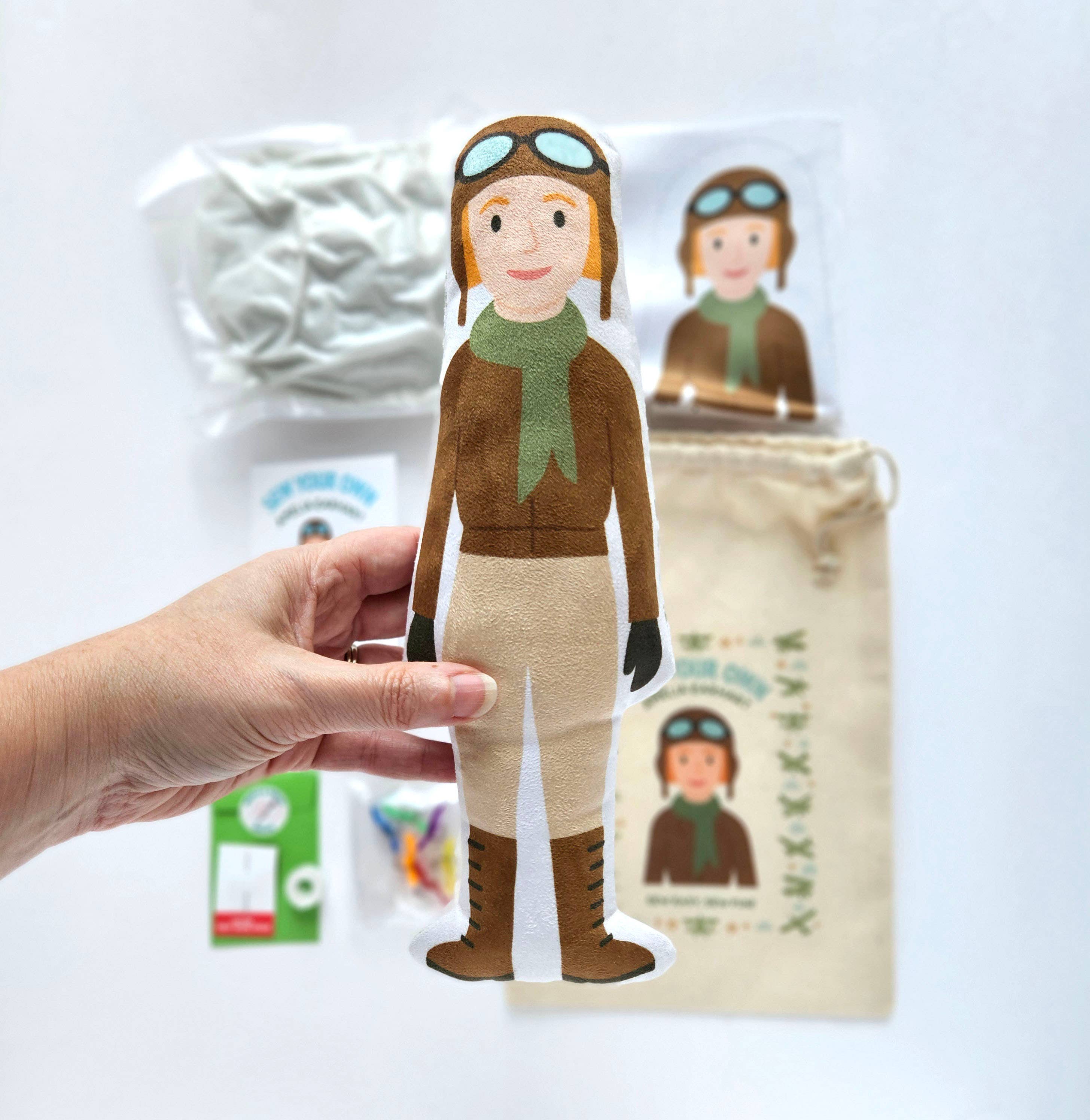 Sew Your Own Amelia Earhart Doll Kit