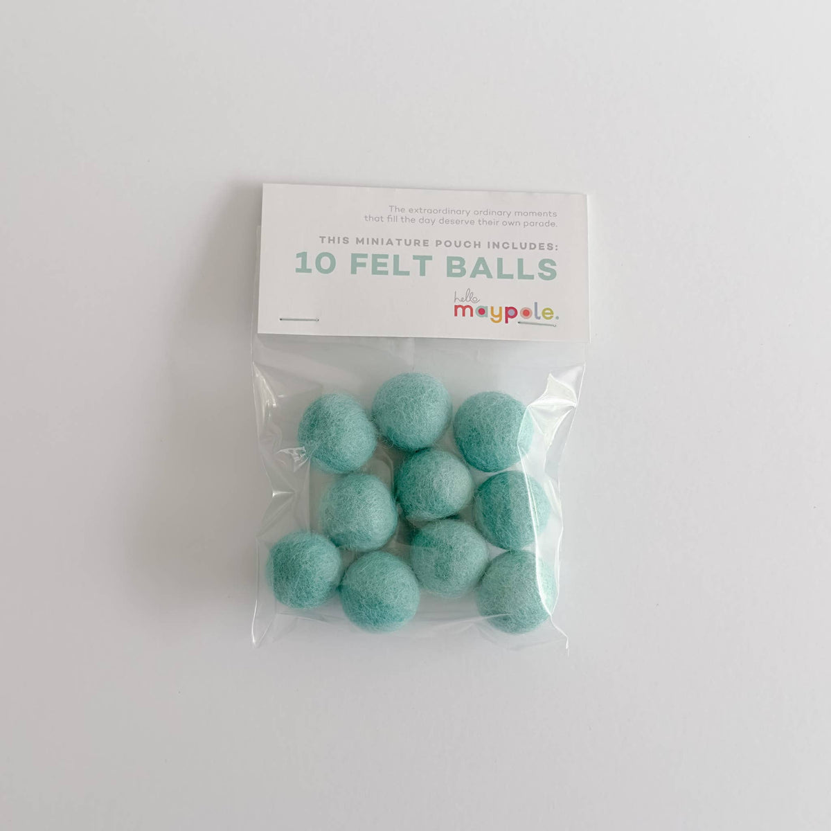 10 Felt Balls - Color Variety Slingshot Refill - Crafts