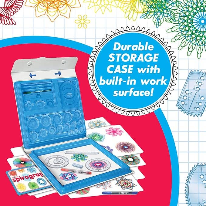 Deluxe Spirograph - Spiral Art Drawing Kit - Ages 8+