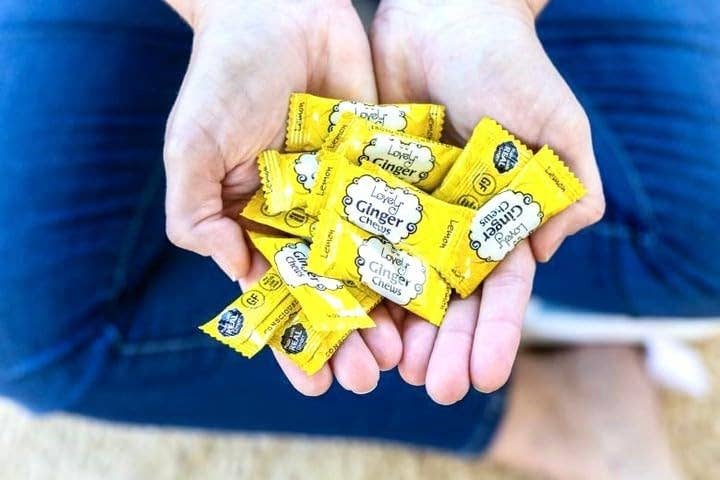 Lemon Ginger Chews Candy - Gluten Free, Vegan, Non-GMO