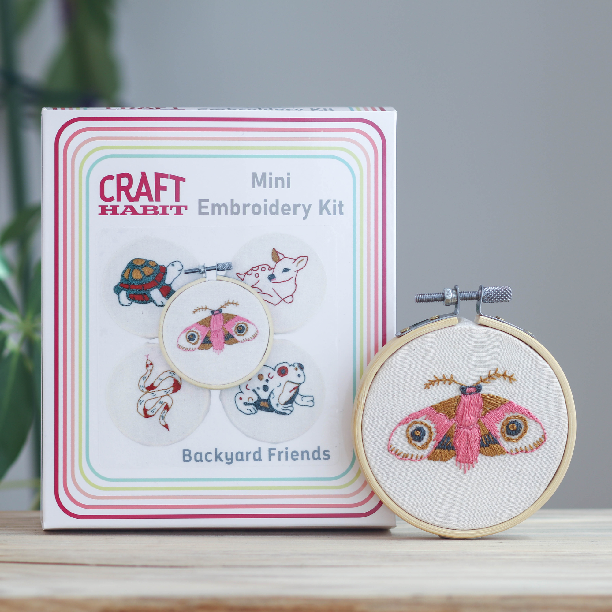 Backyard Friends Mini Embroidery Kit