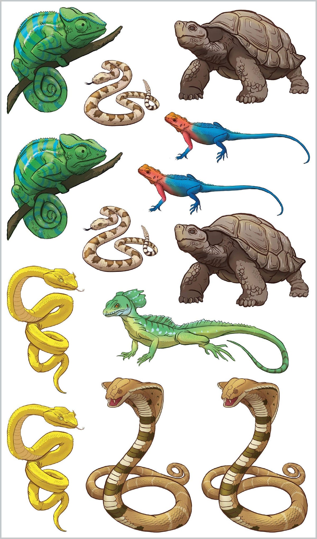 Slithering, Scaly Tattoo Snakes & Other Reptiles