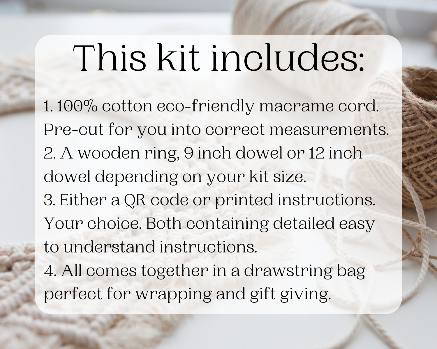 Macrame DIY leaf kit. Perfect for resell.