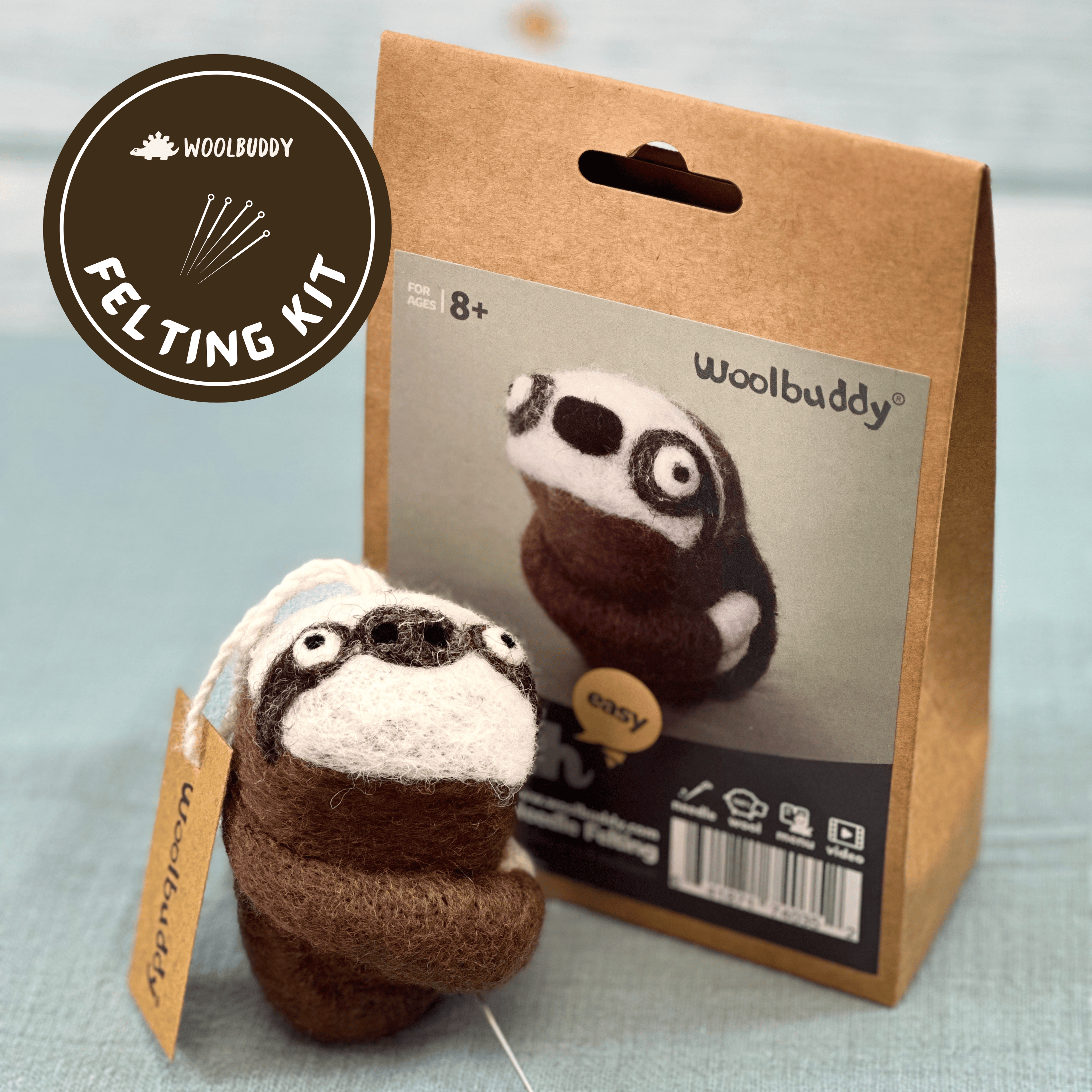 DIY Needle Felting Kit - Sloth