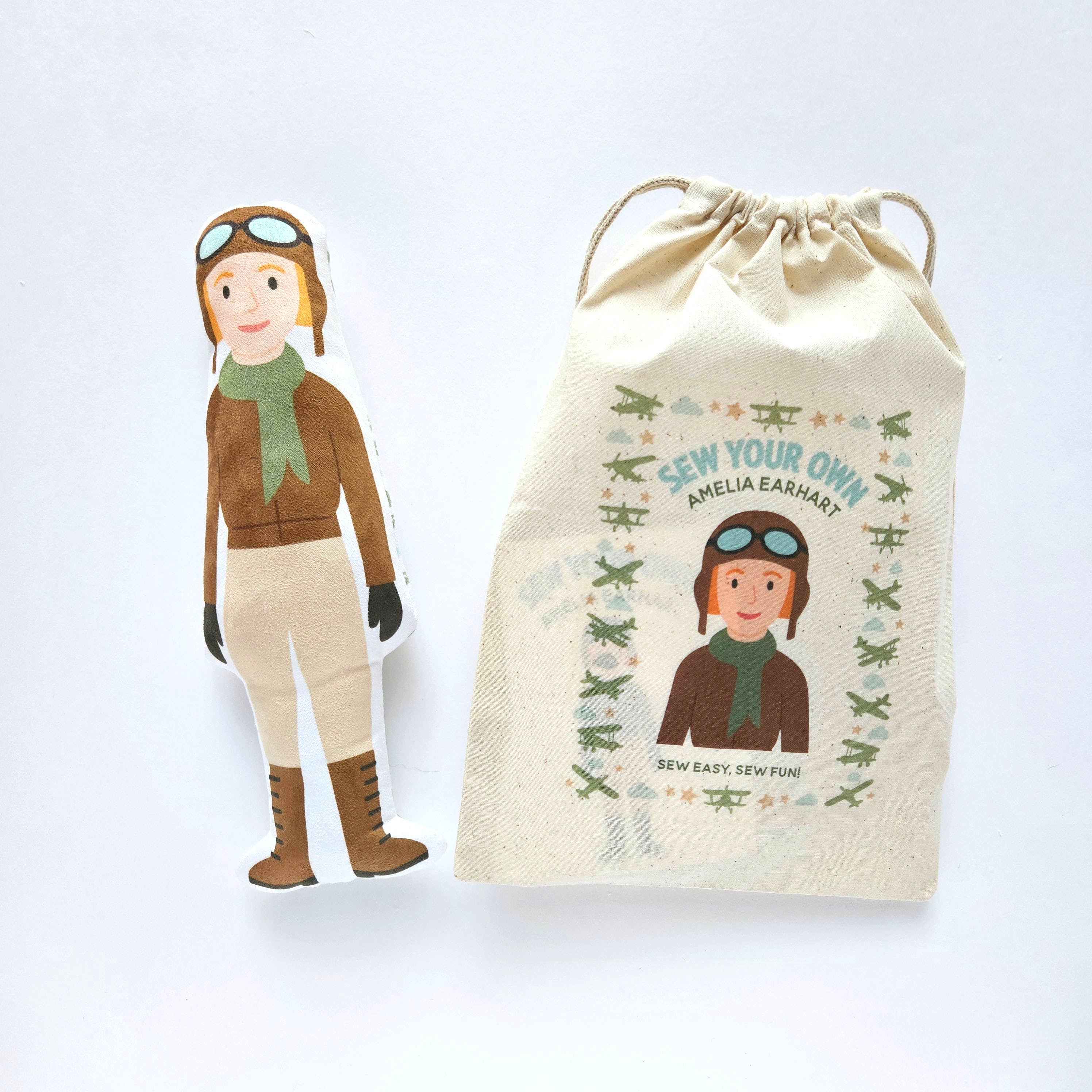 Sew Your Own Amelia Earhart Doll Kit