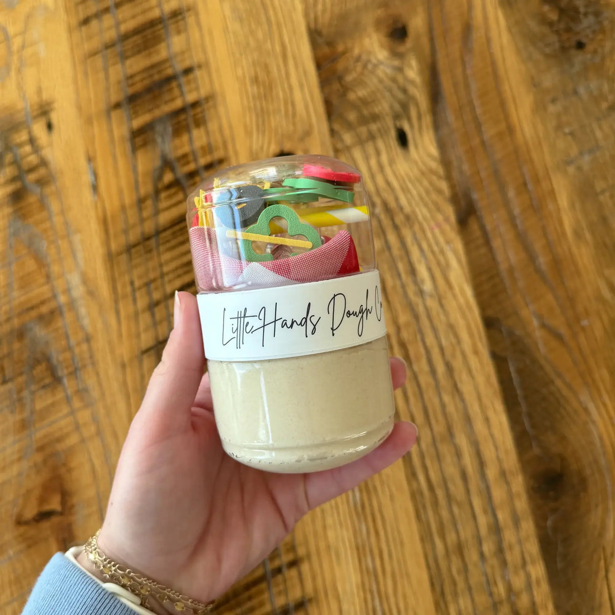 Pizza Playdough To-Go Jar