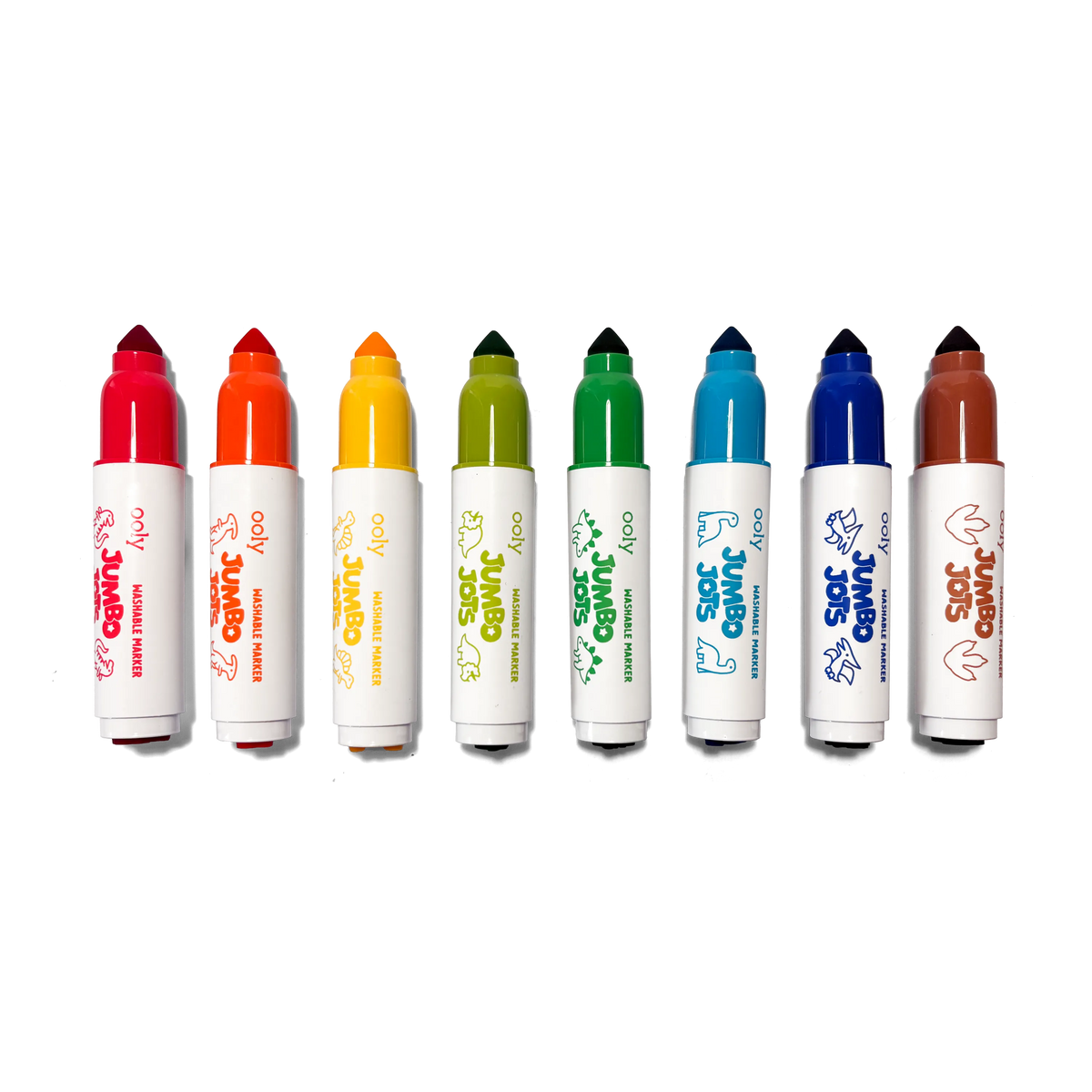 Jumbo Jots Dual Tip Dinosaur Stamp Markers - Set of 8