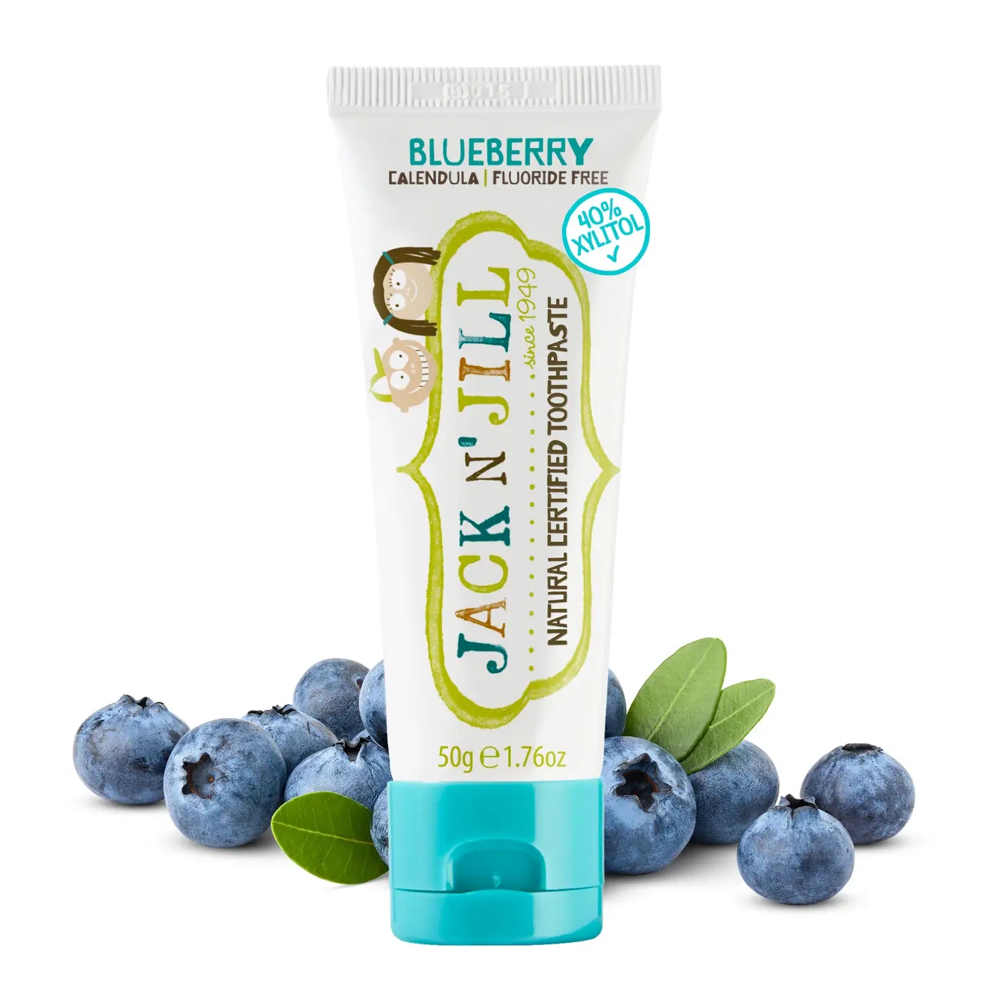 Jack N' Jill Natural Certified Kids Toothpaste Blue Berry