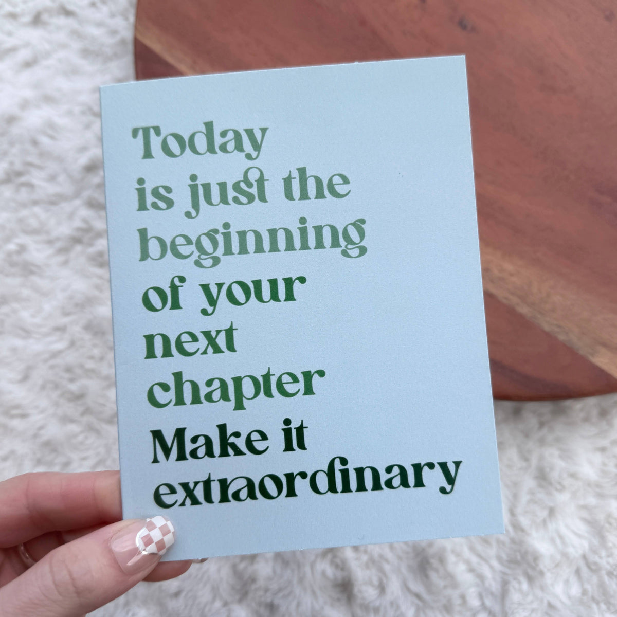 "Today is just the beginning" Inspirational Graduation Card