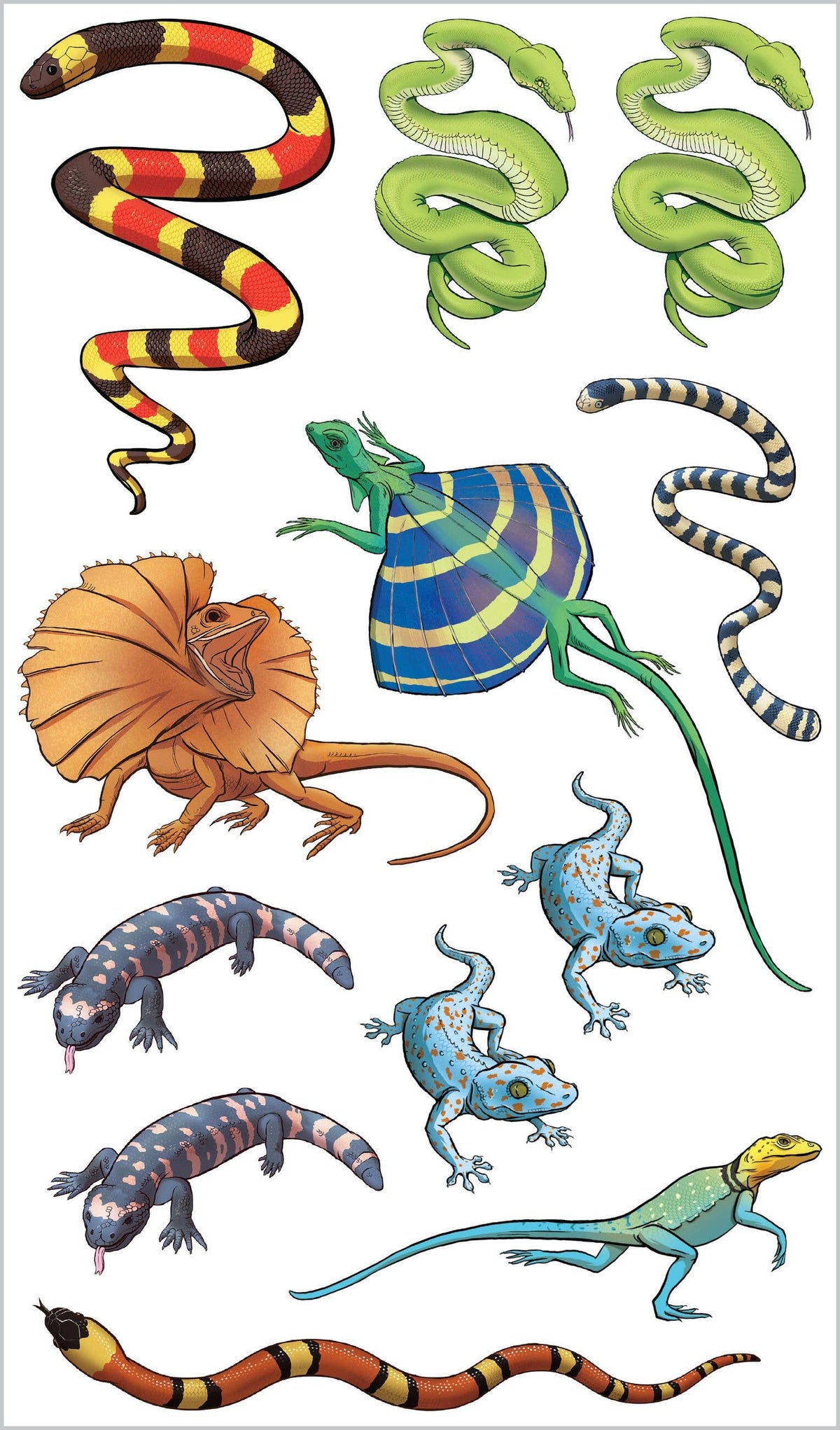 Slithering, Scaly Tattoo Snakes & Other Reptiles