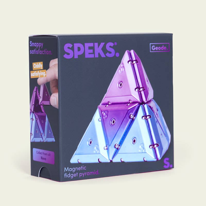 Geode Chrome Pyramids Magnetic Sensory Toys