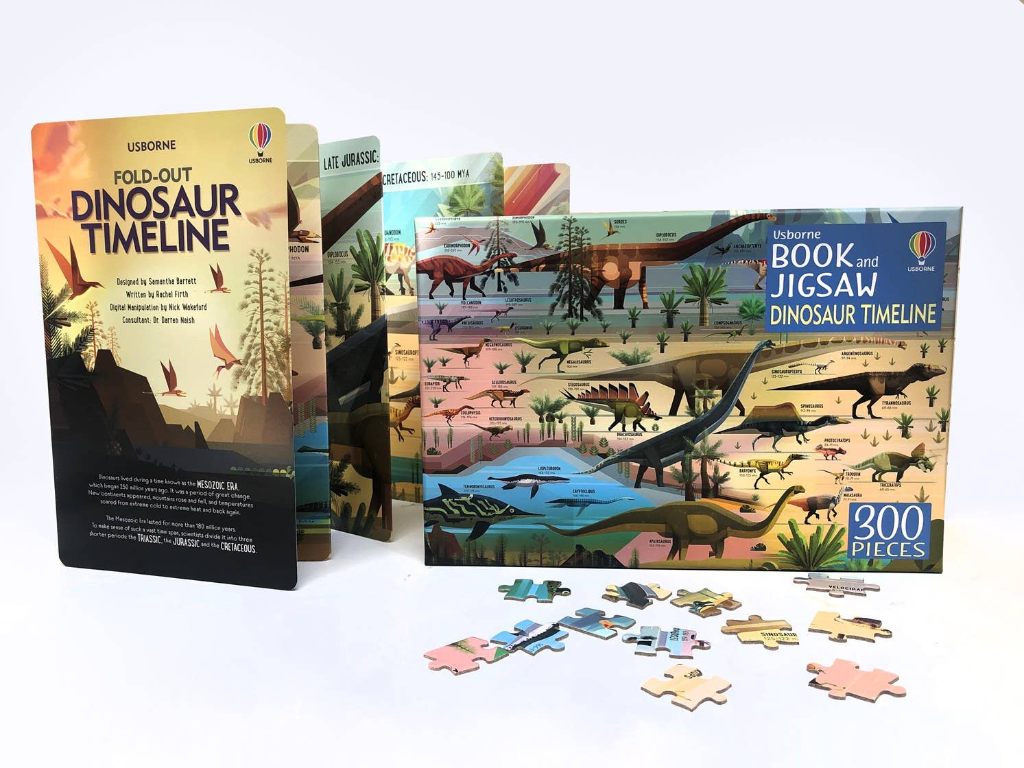 Usborne Book And Jigsaw Dinosaur Timeline: Usborne