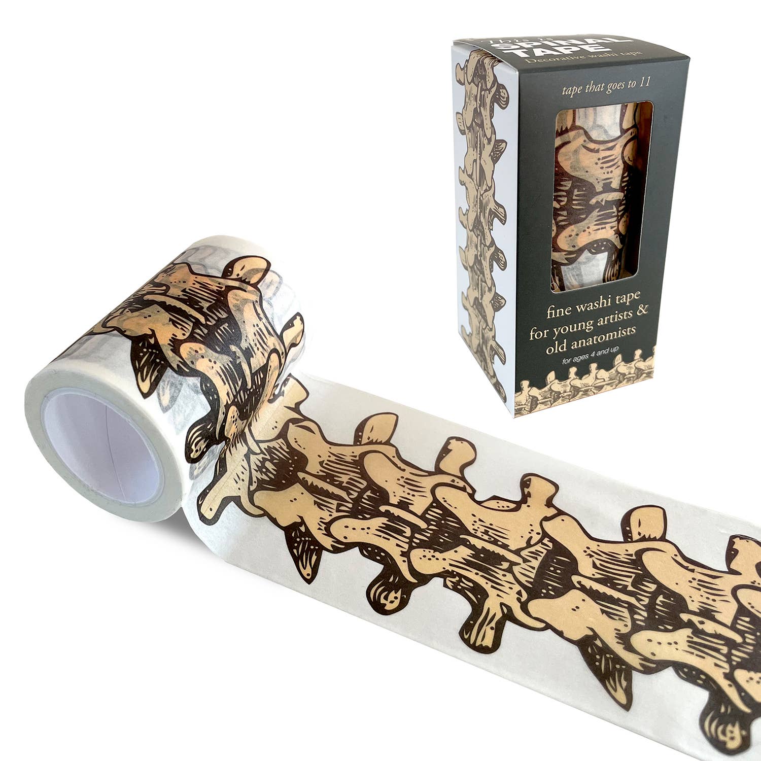 This Is Spinal Tape |
Skeleton Anatomy Washi Tape