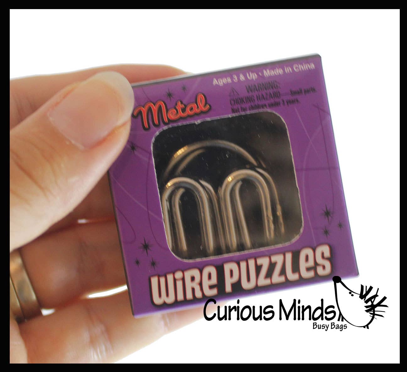 1 Mini Metal Wire Brain Teaser Puzzles - Individually Wrappe
