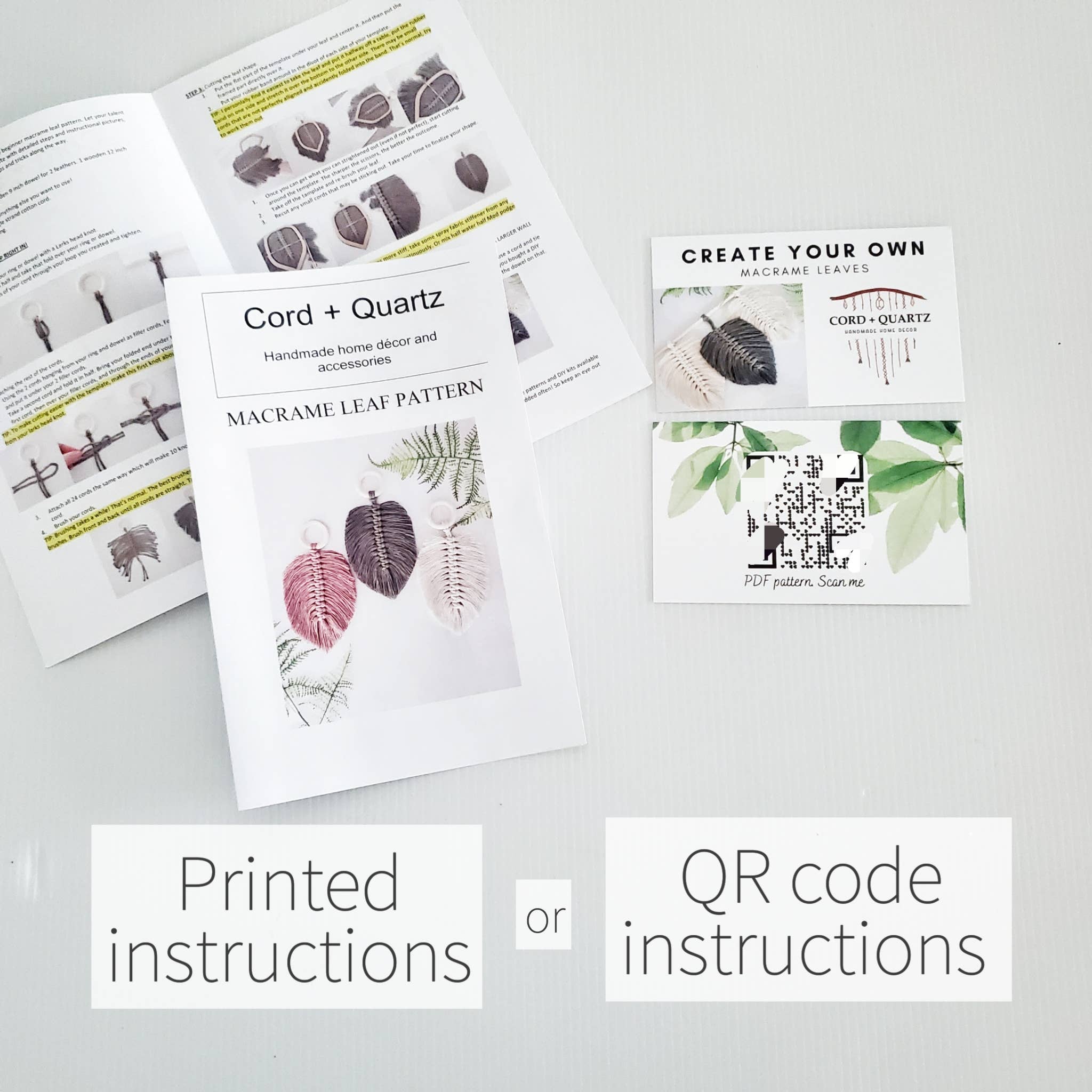 Macrame DIY leaf kit. Perfect for resell.