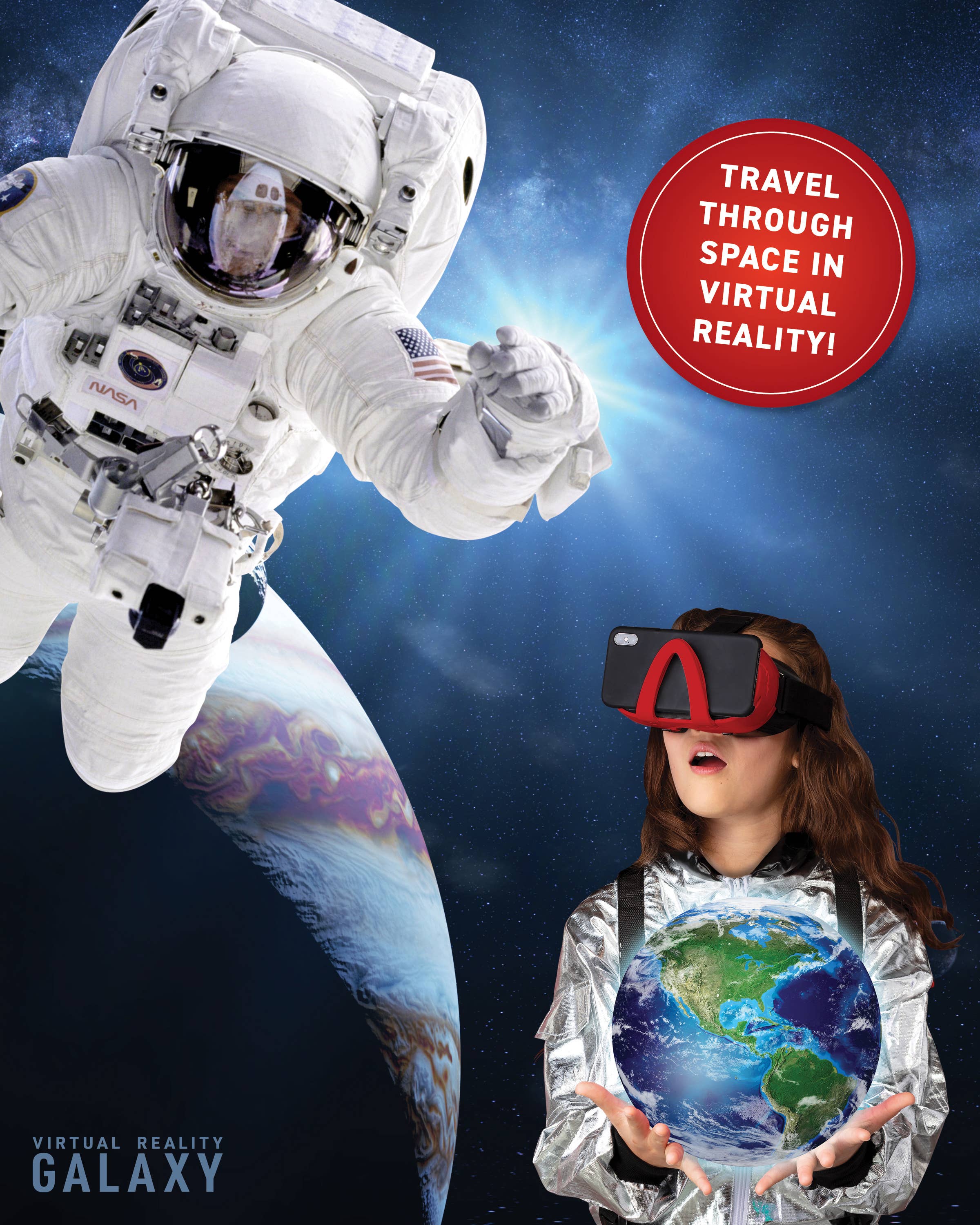 Deluxe Virtual Reality Gift Set - Galaxy! Kids STEM Toy Kit