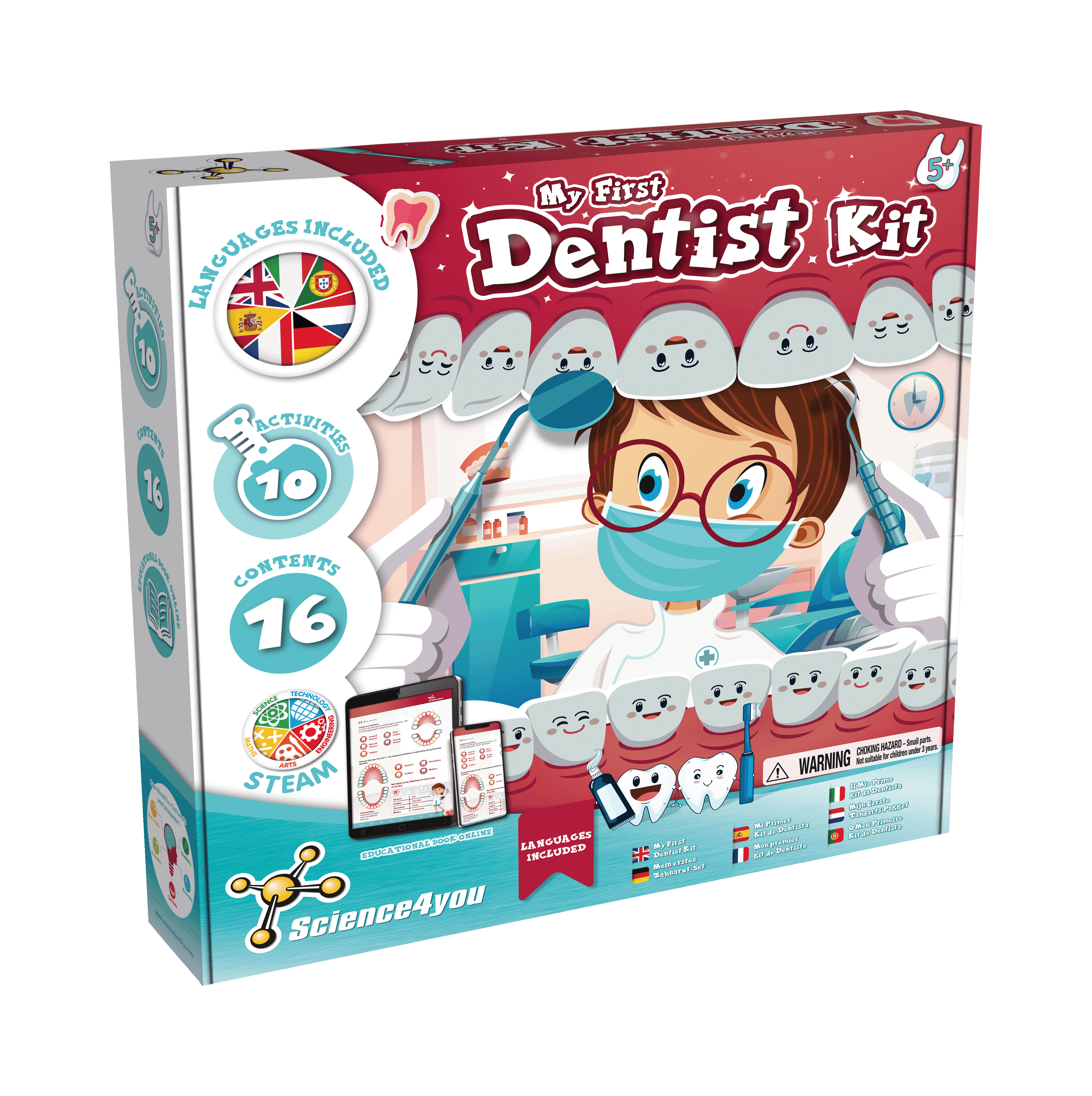 First Dentist Kit for Kids - Toy for Kids (7 languages)