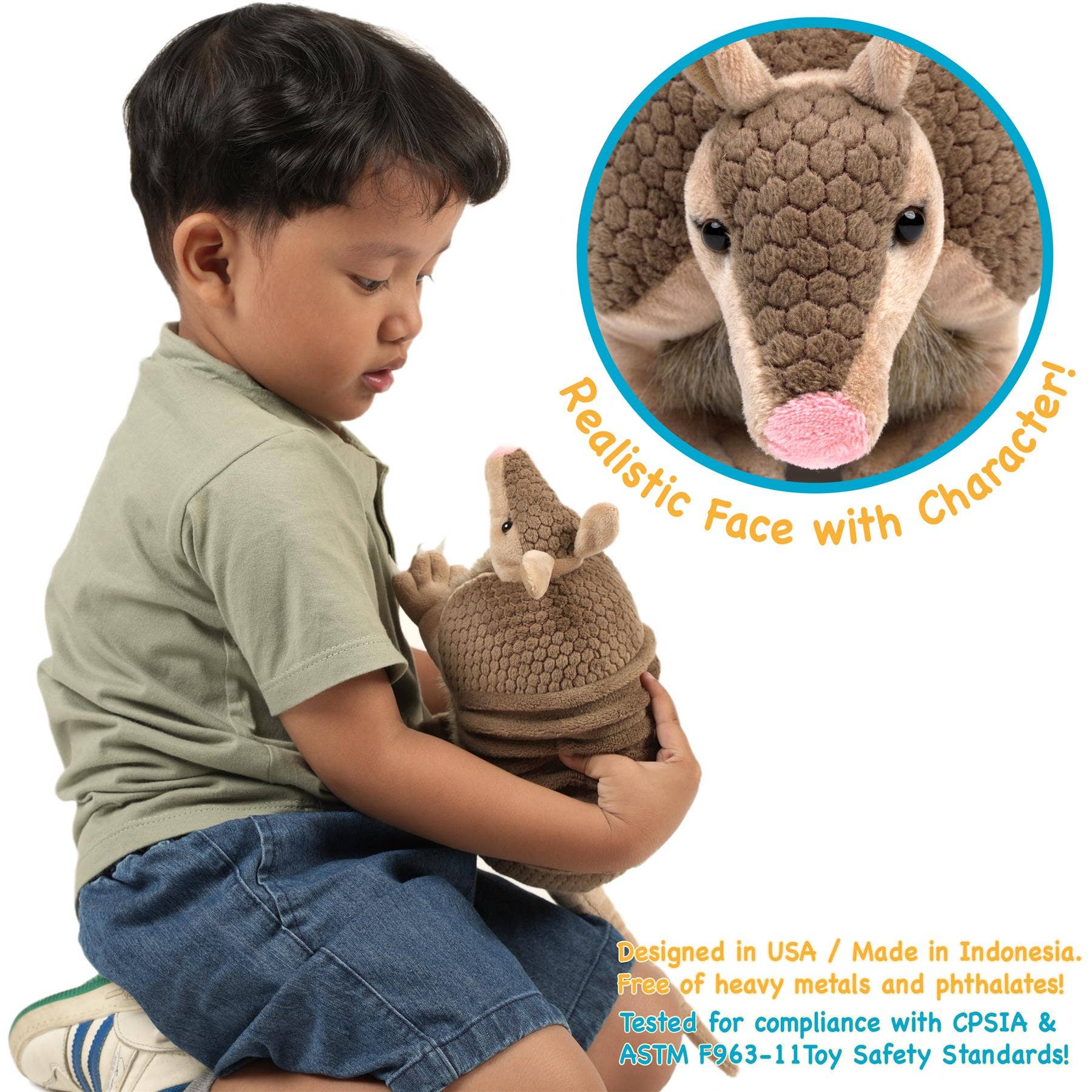 Mike The Armadillo - 10 Inch Stuffed Animal Plush