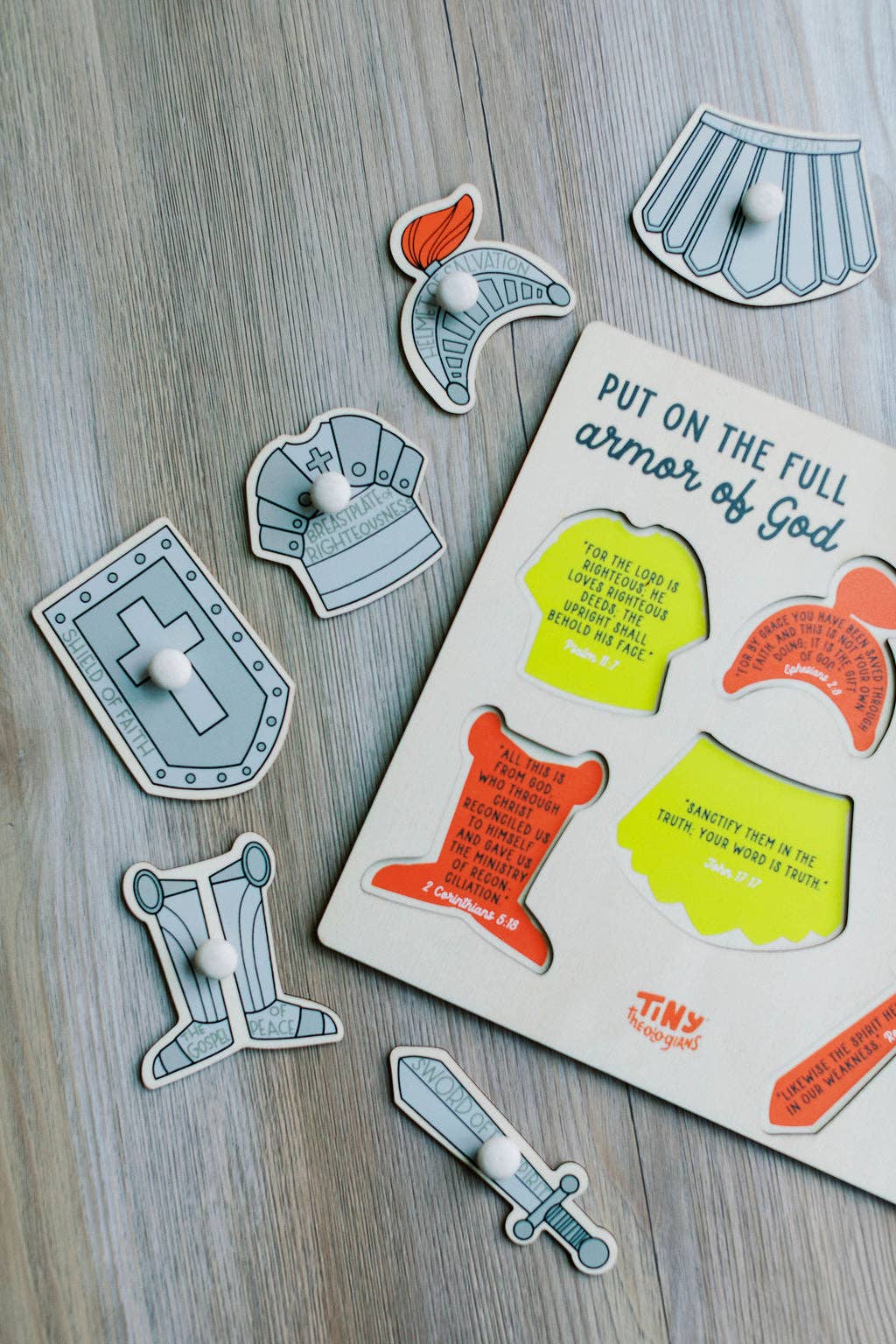 Armor of God Wood Puzzle with Scripture