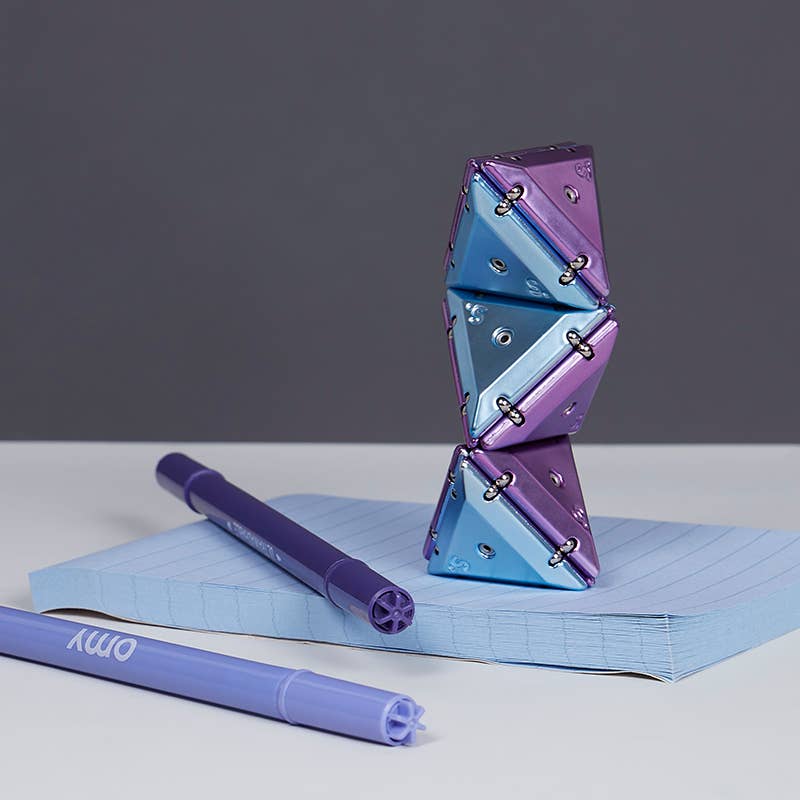 Geode Chrome Pyramids Magnetic Sensory Toys