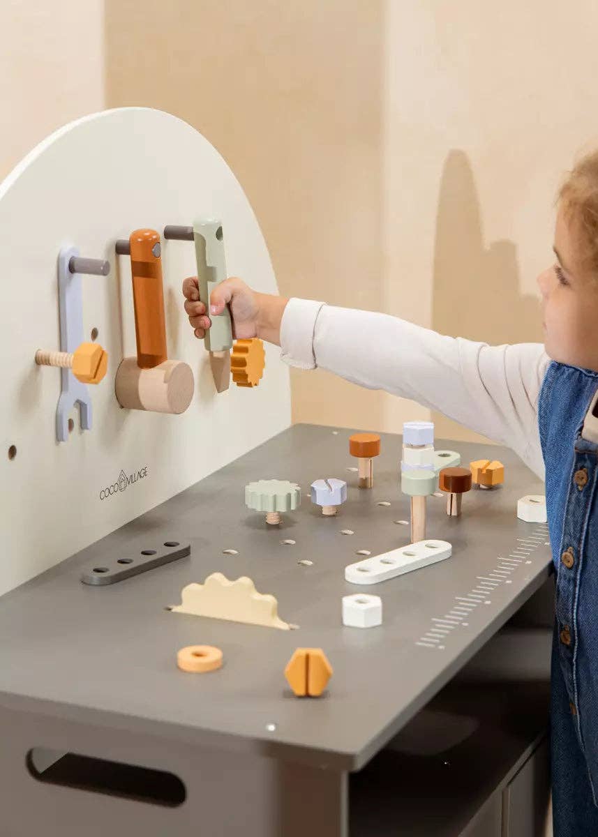 Wooden Workbench Playset