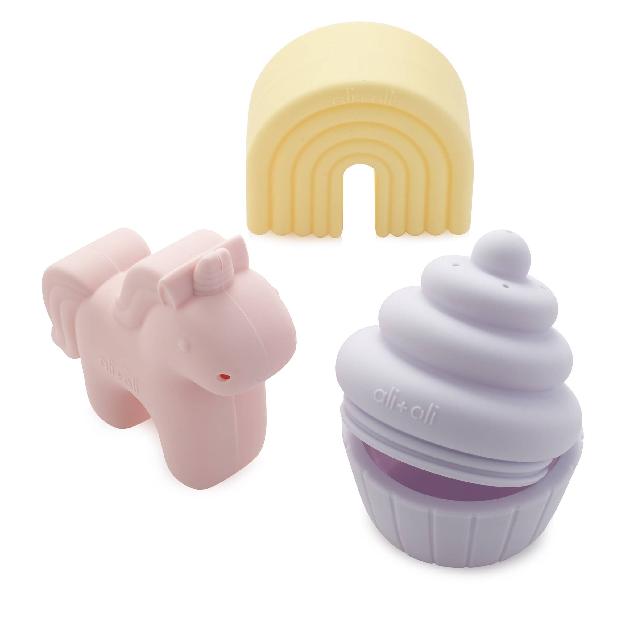 Ali+Oli (3pc) Bath Toy Set (Unicorn)