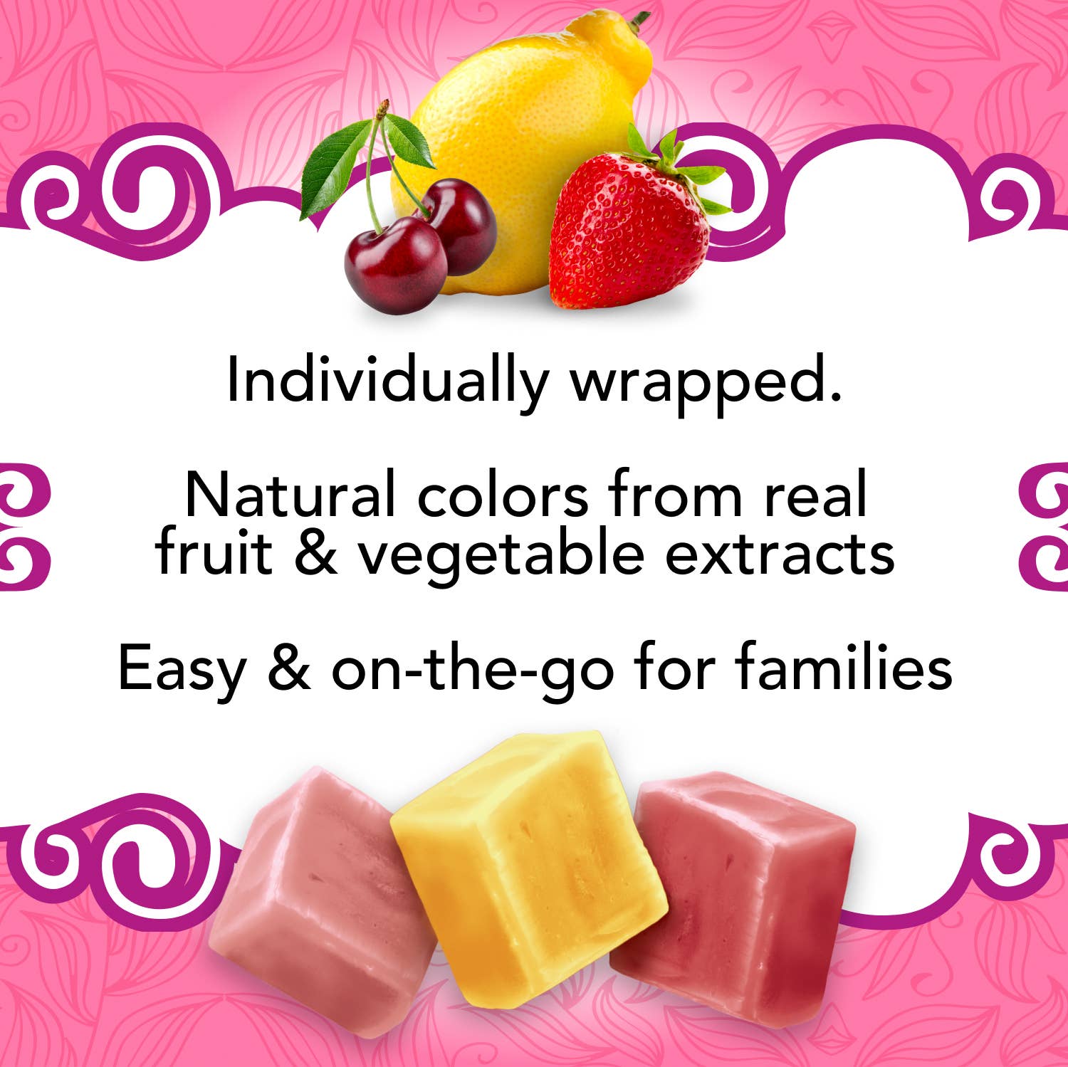 Organic Chewy Candies 1.8oz Single Serve Bags - 24 Pack