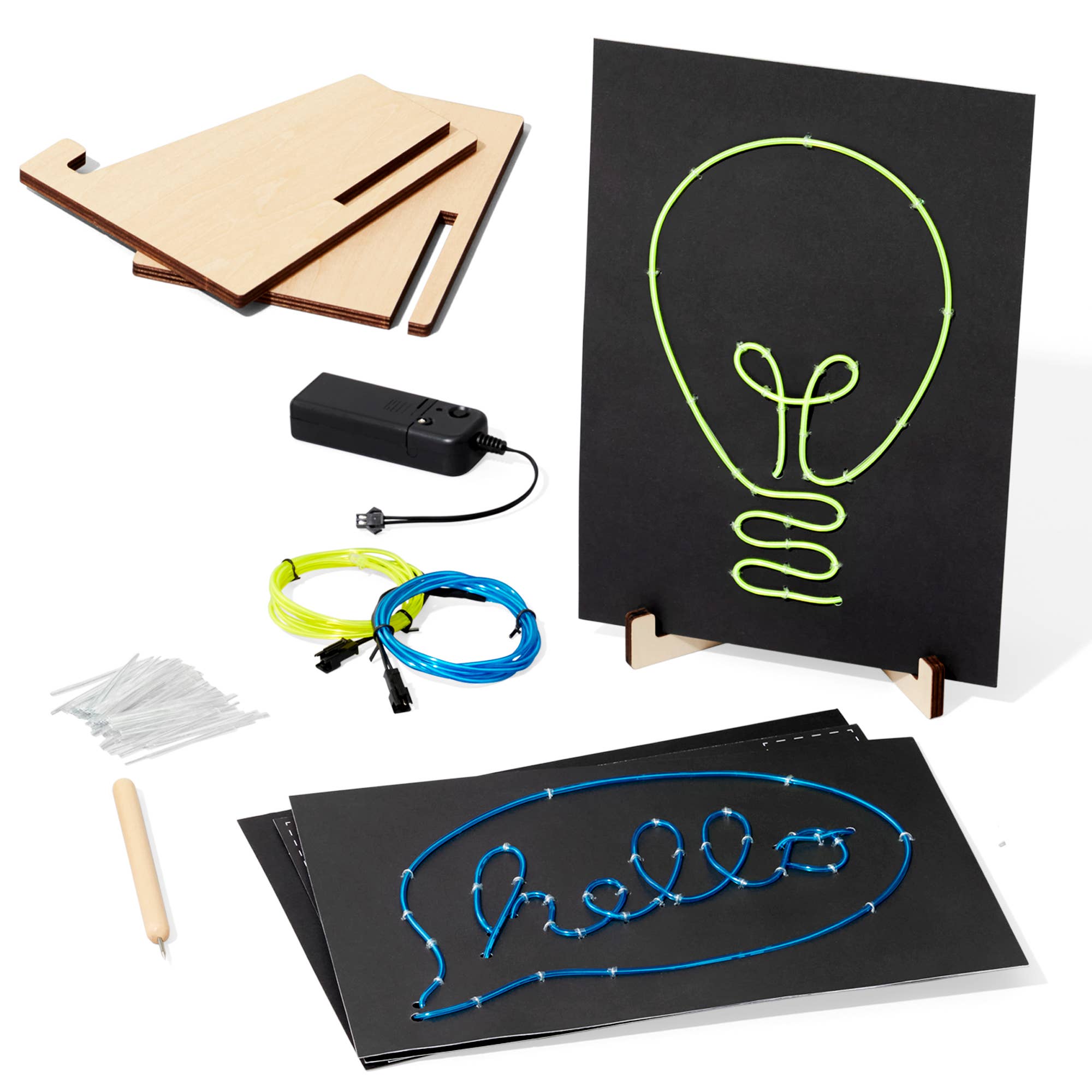 Light-Up Wire Art - DIY Neon Sign Craft Kit