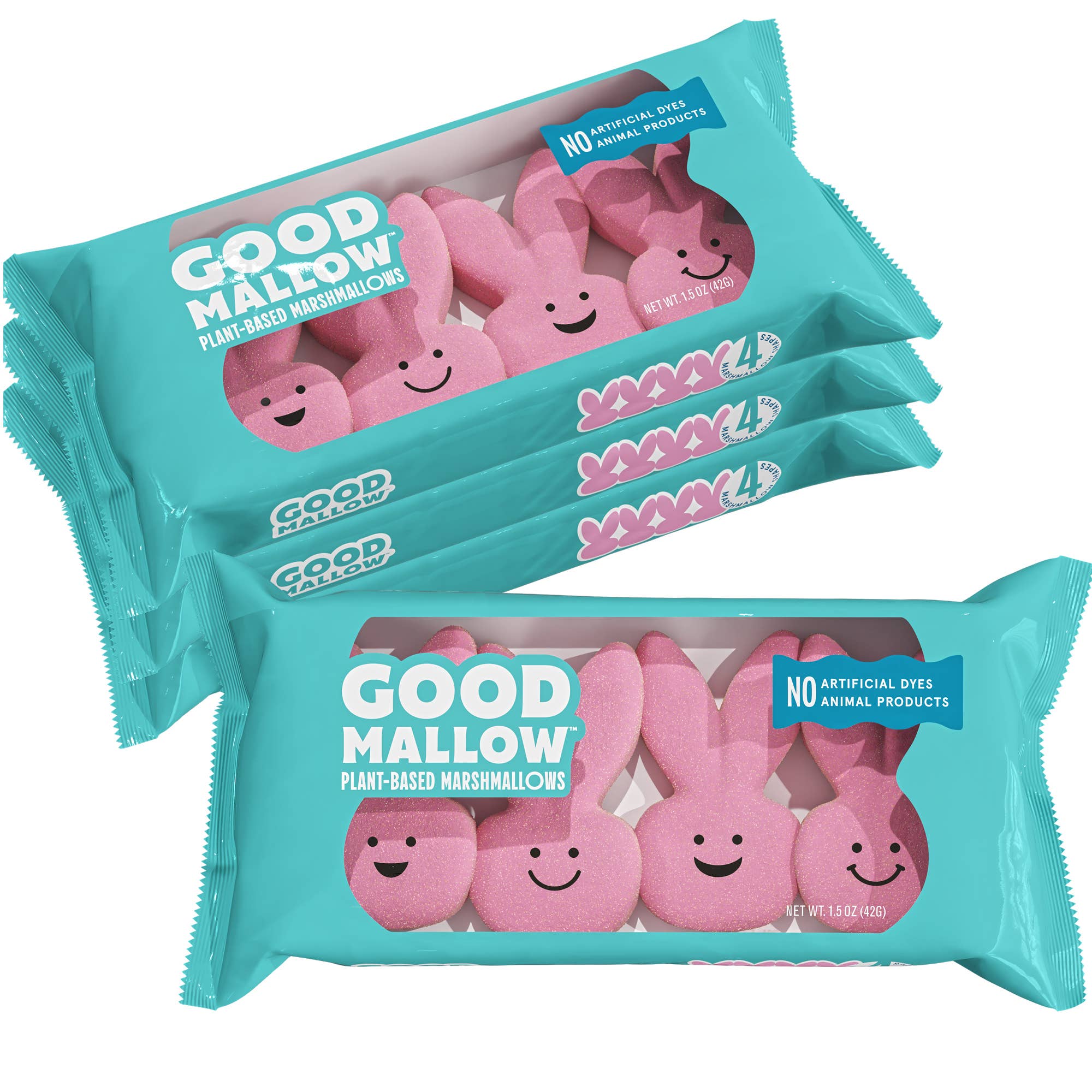 GoodMallow Plant-Based Easter Bunny Marshmallows
