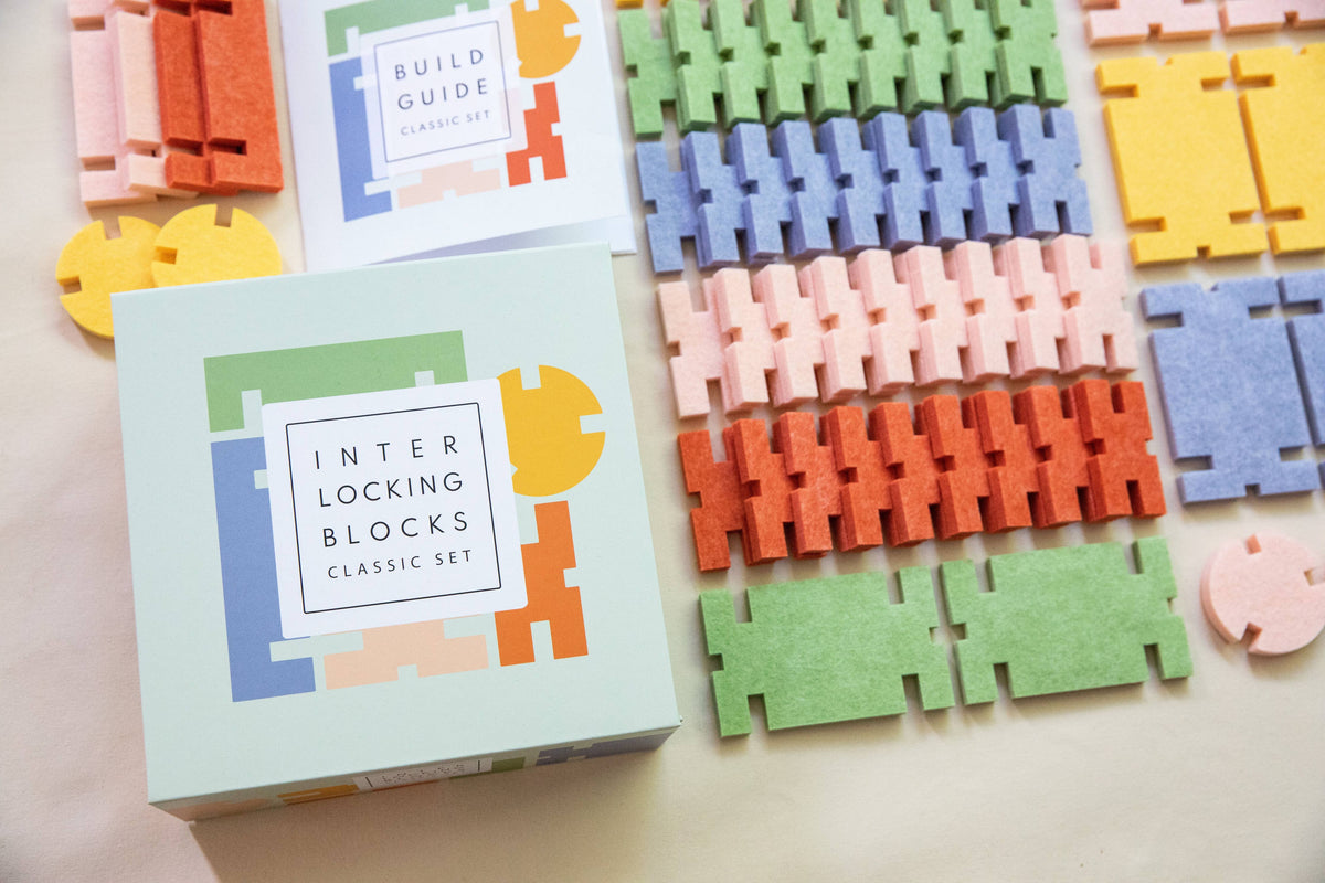 Interlocing Blocks Interlocking Blocks - Classic Set – Foundations Kids