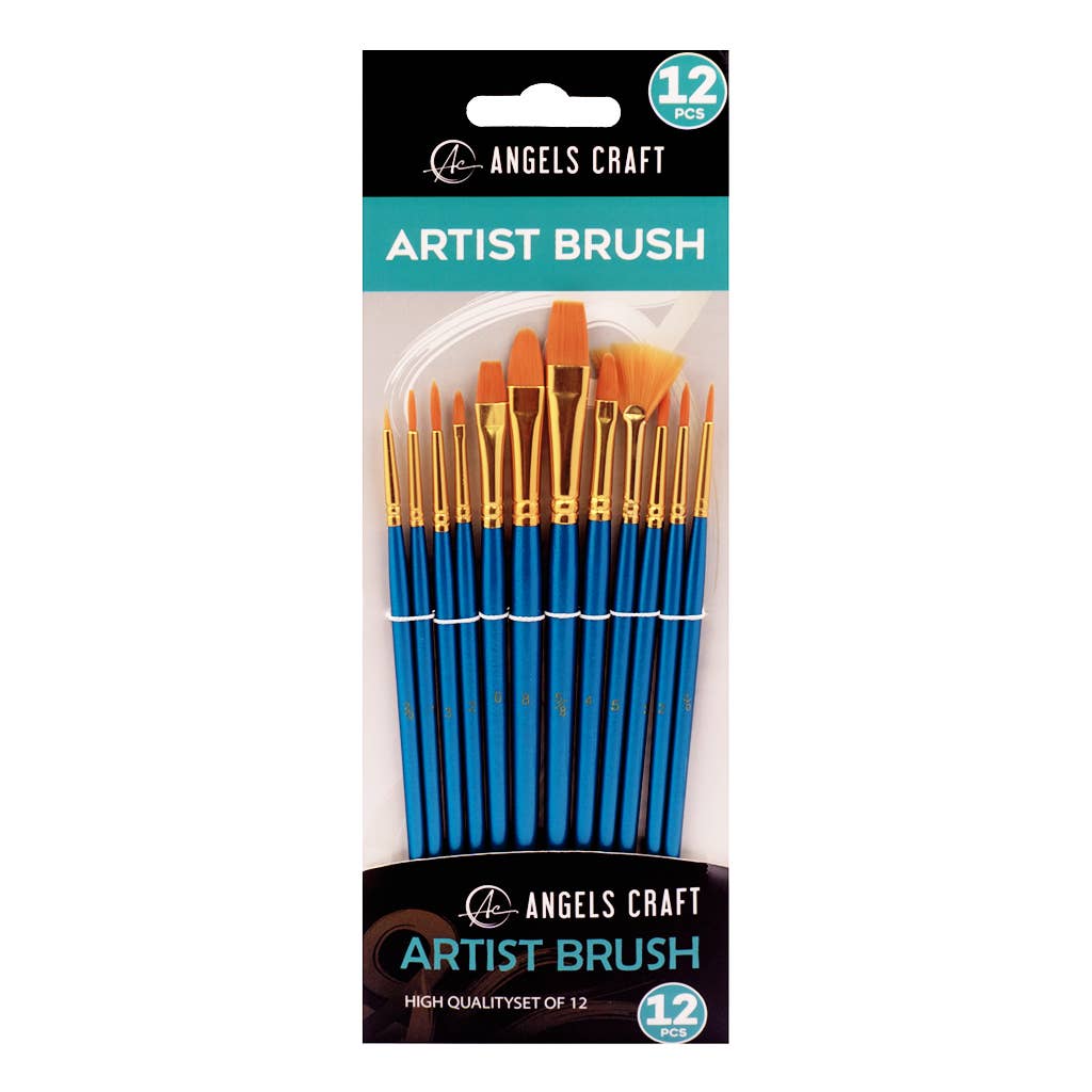 Paint Brush Set 12ct – Assorted Tips