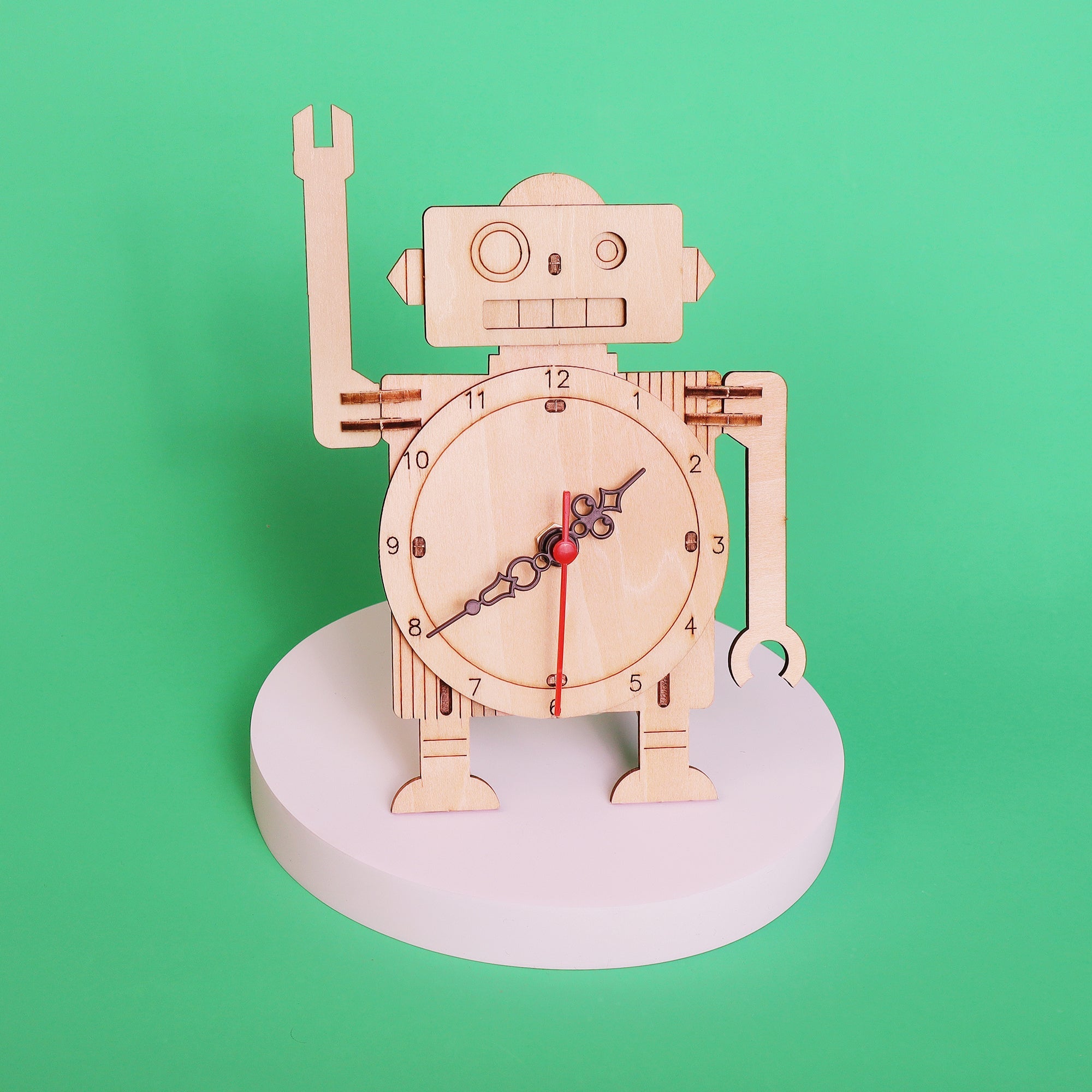 Robot Clock DIY Kit, Educational STEM Toy