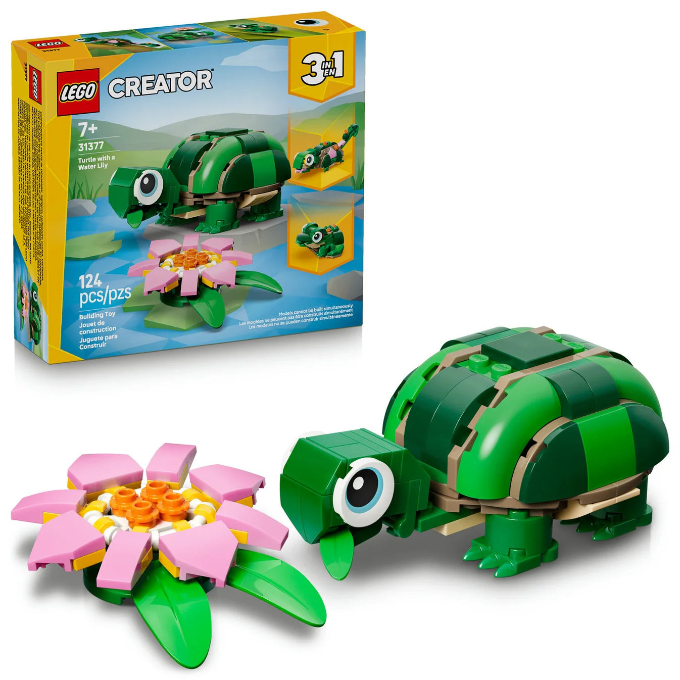 LEGO® Creator 3 in 1 Turtle with a Water Lily Flower (31377)