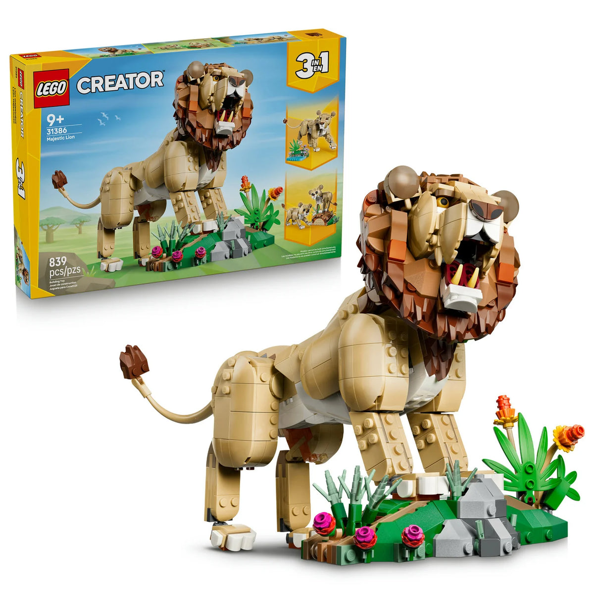 LEGO® Creator 3 in 1 Wild Animals: Majestic Lion (31386)