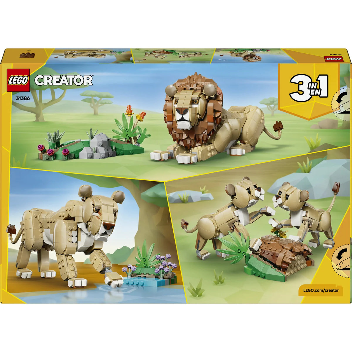 LEGO® Creator 3 in 1 Wild Animals: Majestic Lion (31386)
