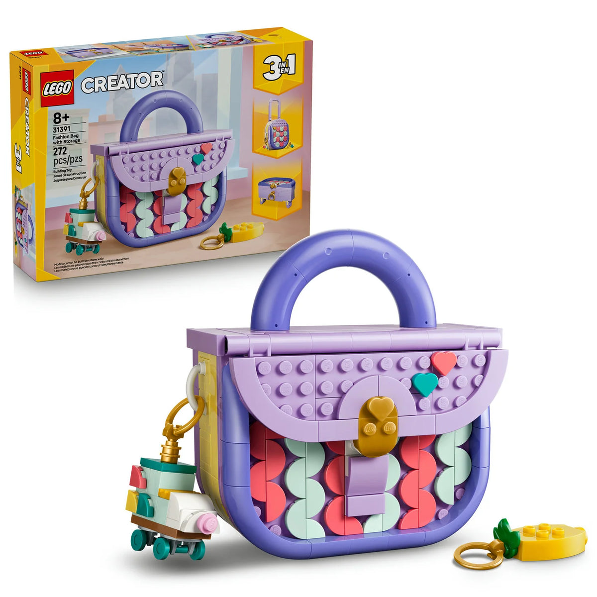 LEGO® Creator 3 in 1 Art Fashion Bag with Storage (31391)